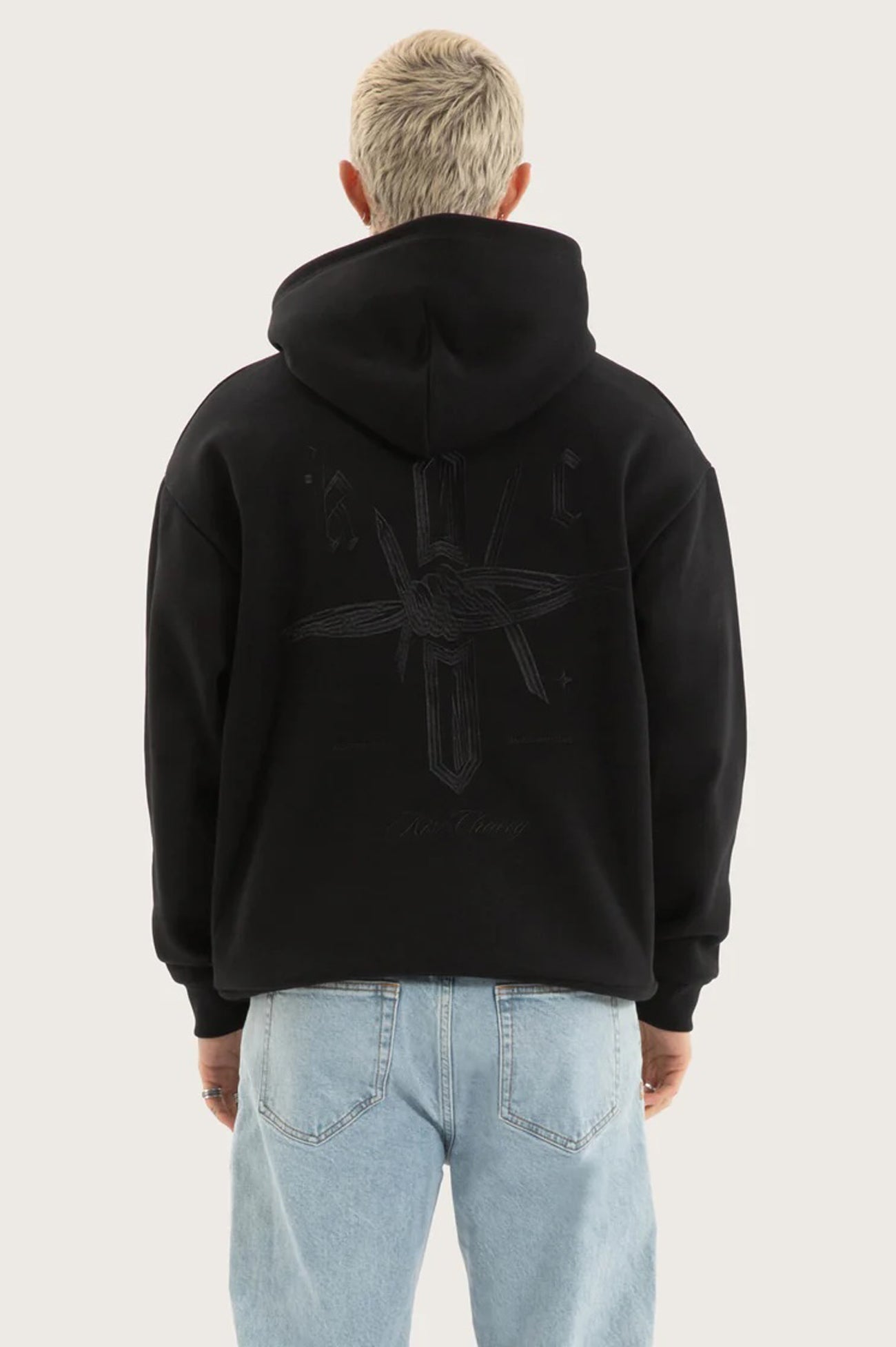 Chained-Relaxed-Hoodie-Jet-Black-b1jpg