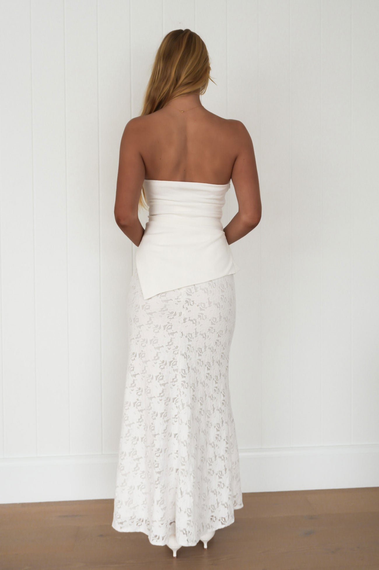 Charli Lace Set White