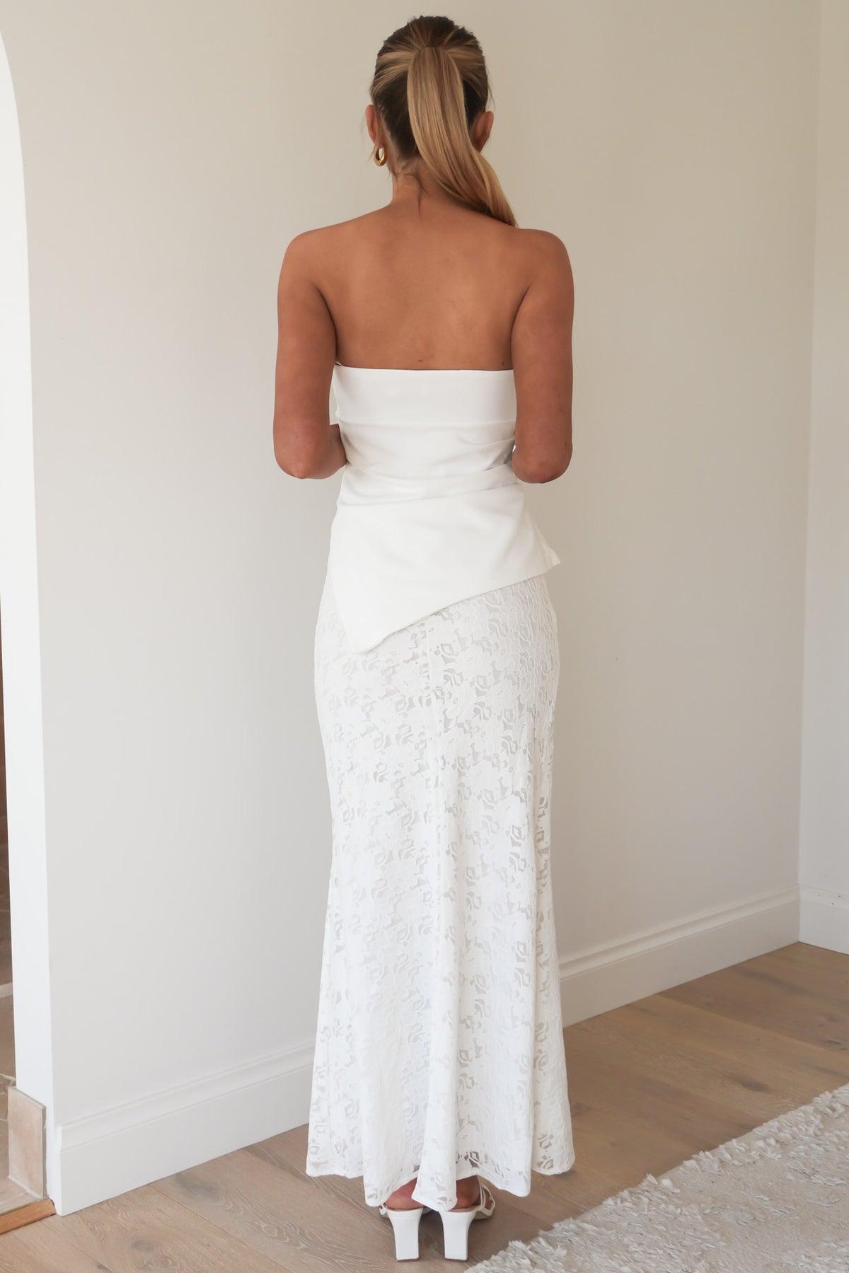 Charli Lace Set White