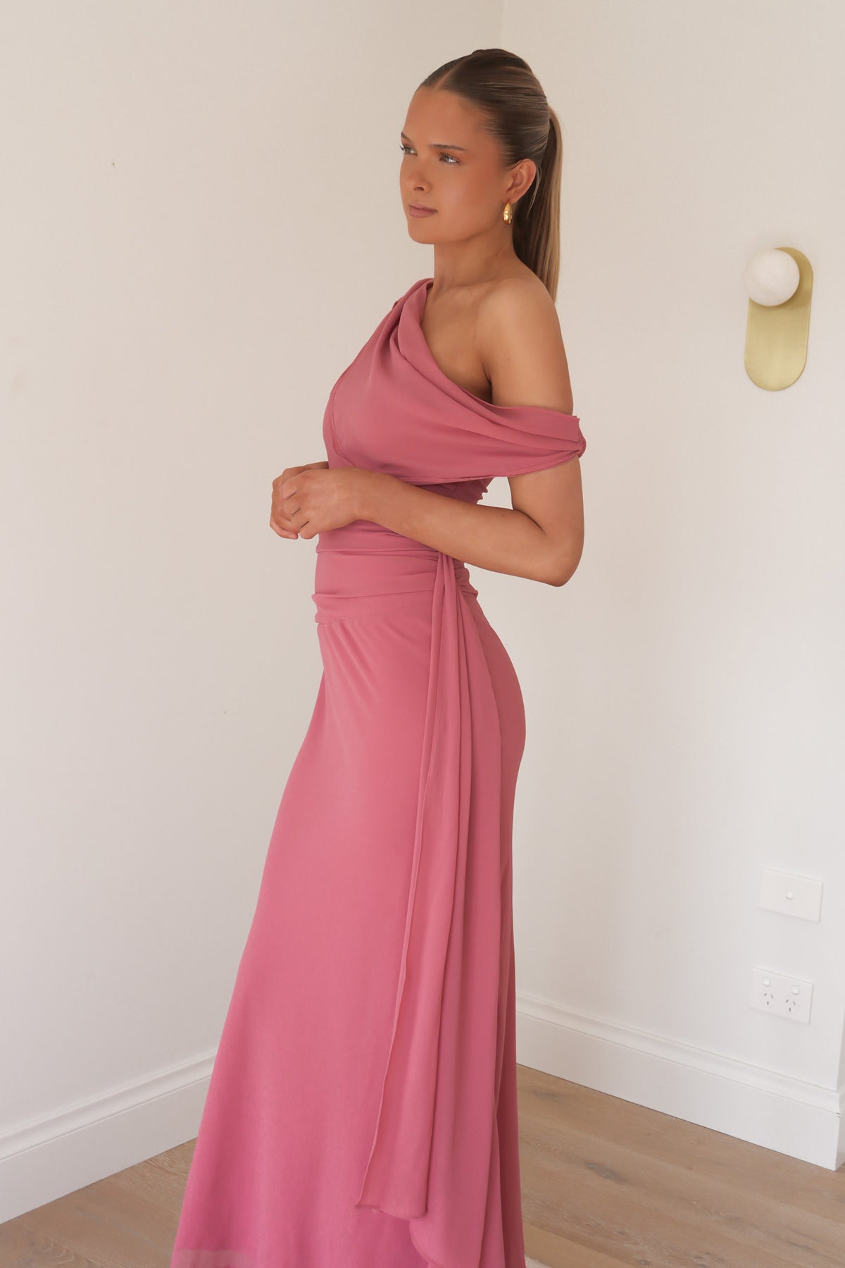 Charmen Maxi Dress Rose Pink