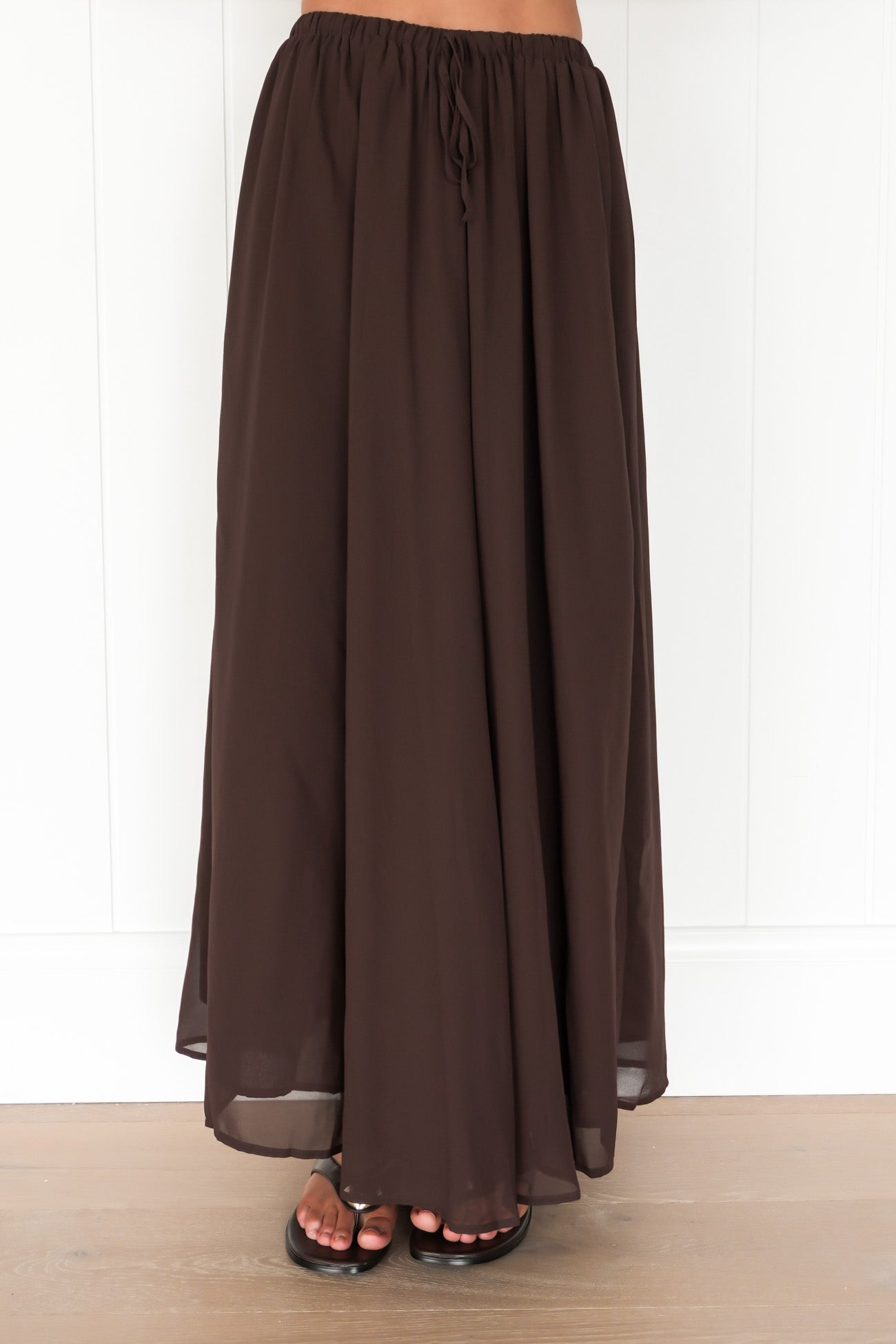 Chelsey Maxi Skirt Chocolate