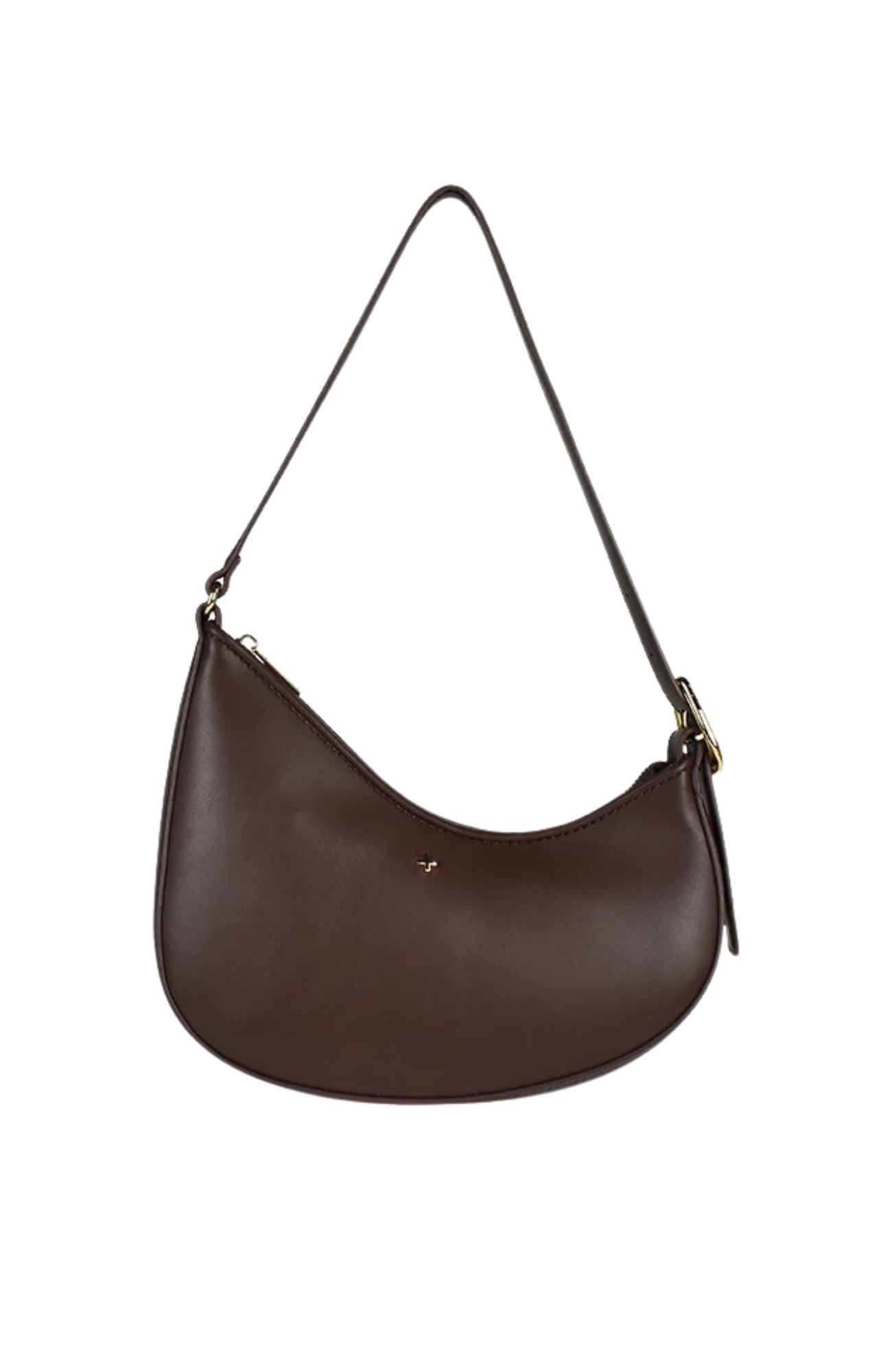 Cinder Bag Chocolate PU Gold