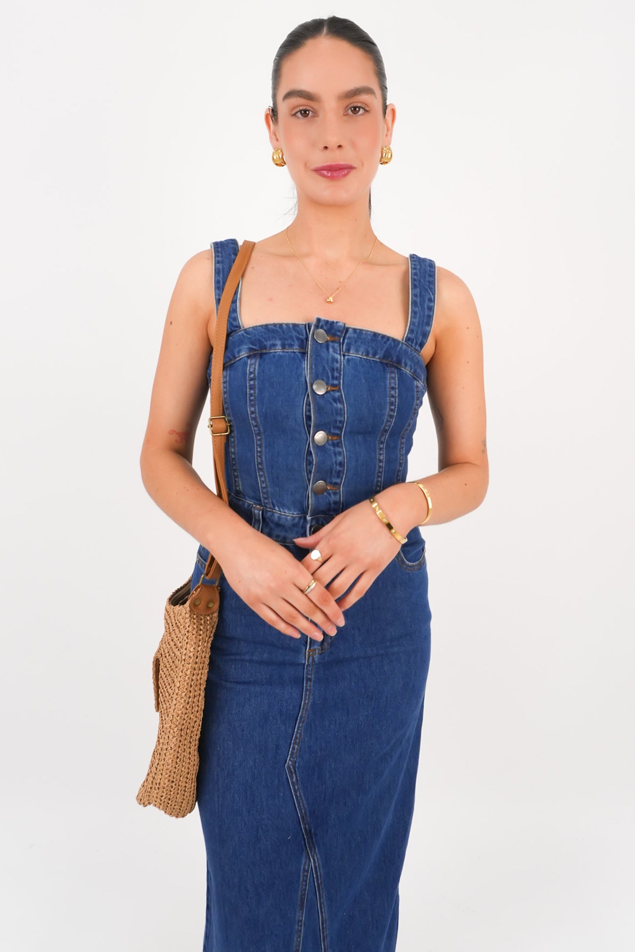 Coco Midi Dress Heritage Blue