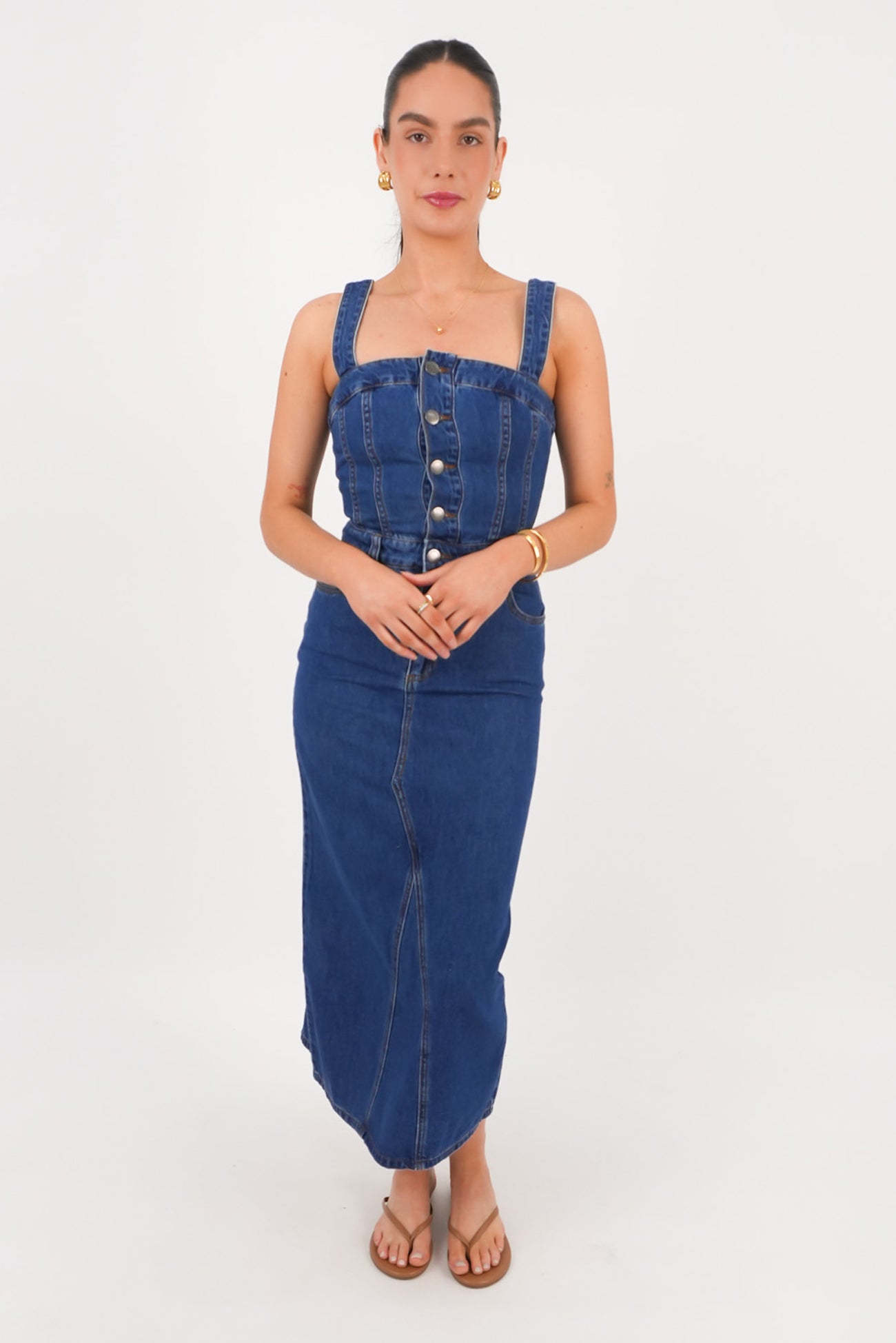 Coco Midi Dress Heritage Blue