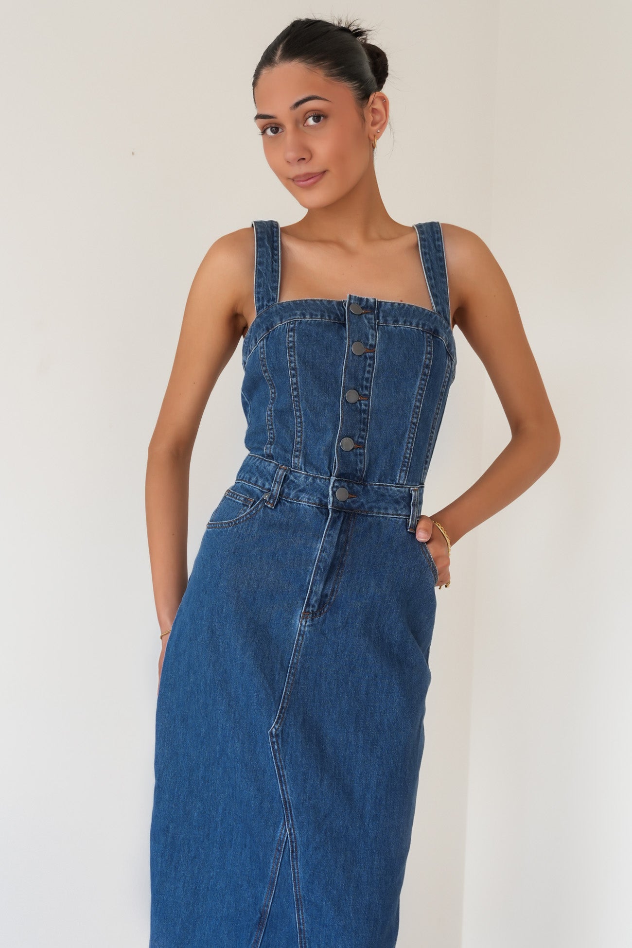Coco Midi Dress Heritage Blue