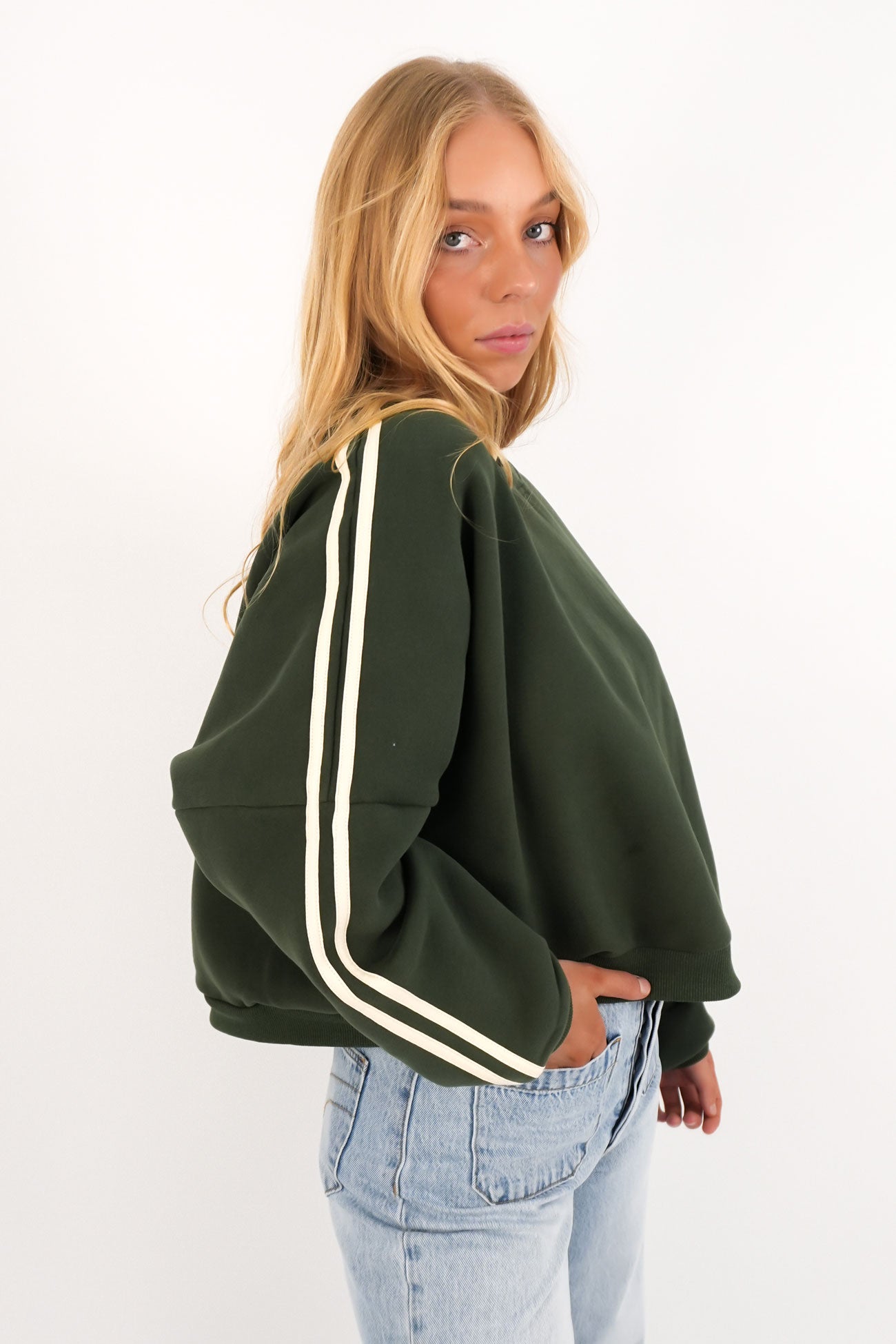 Contrast Sweatshirt Hunter