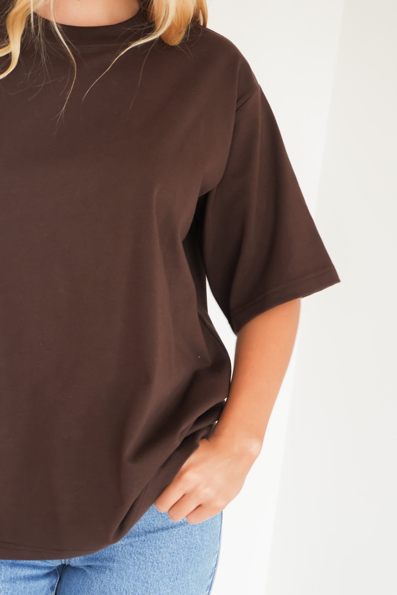 Core Oversized Tee Chocolate