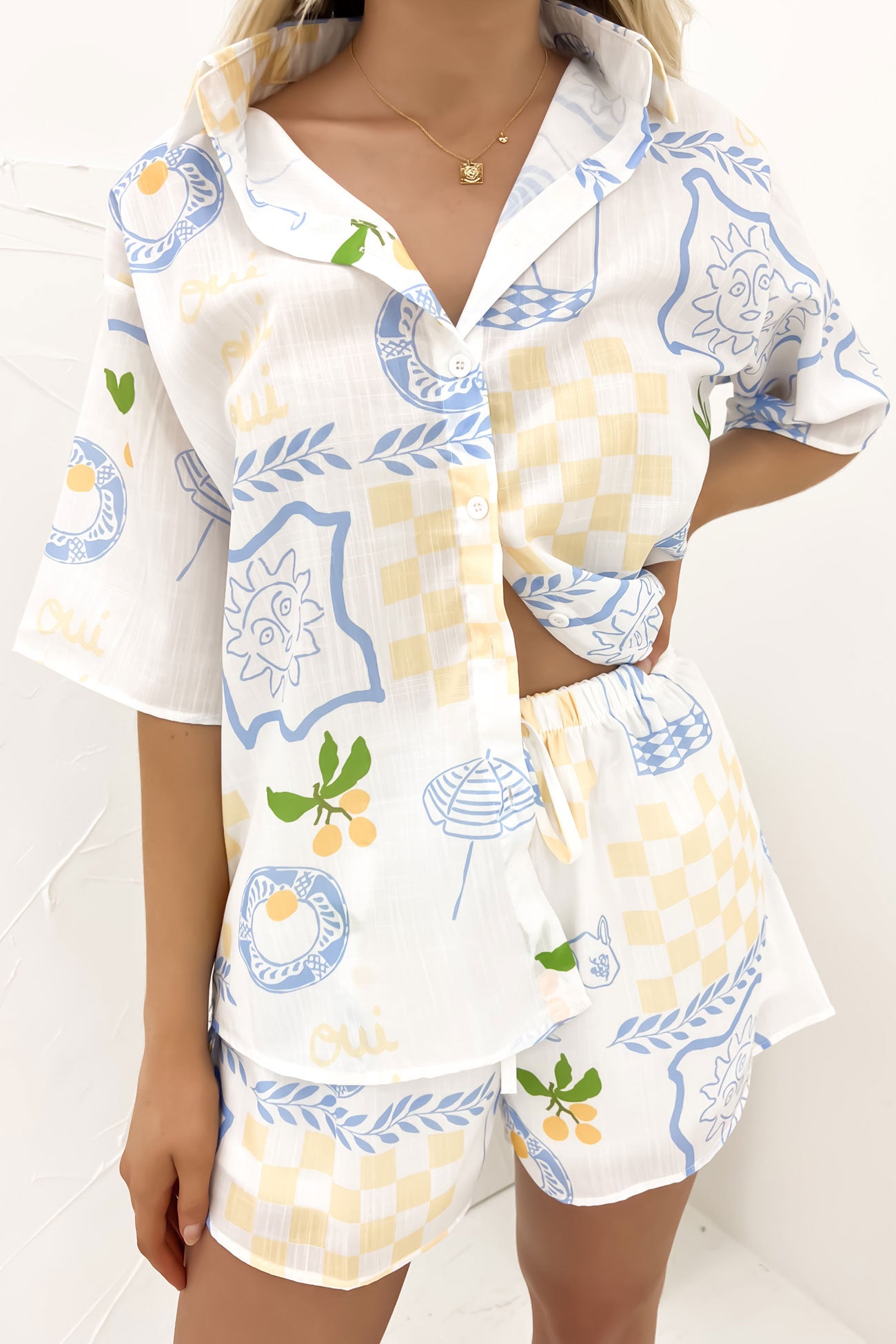 Corfu Set Blue Yellow Holiday