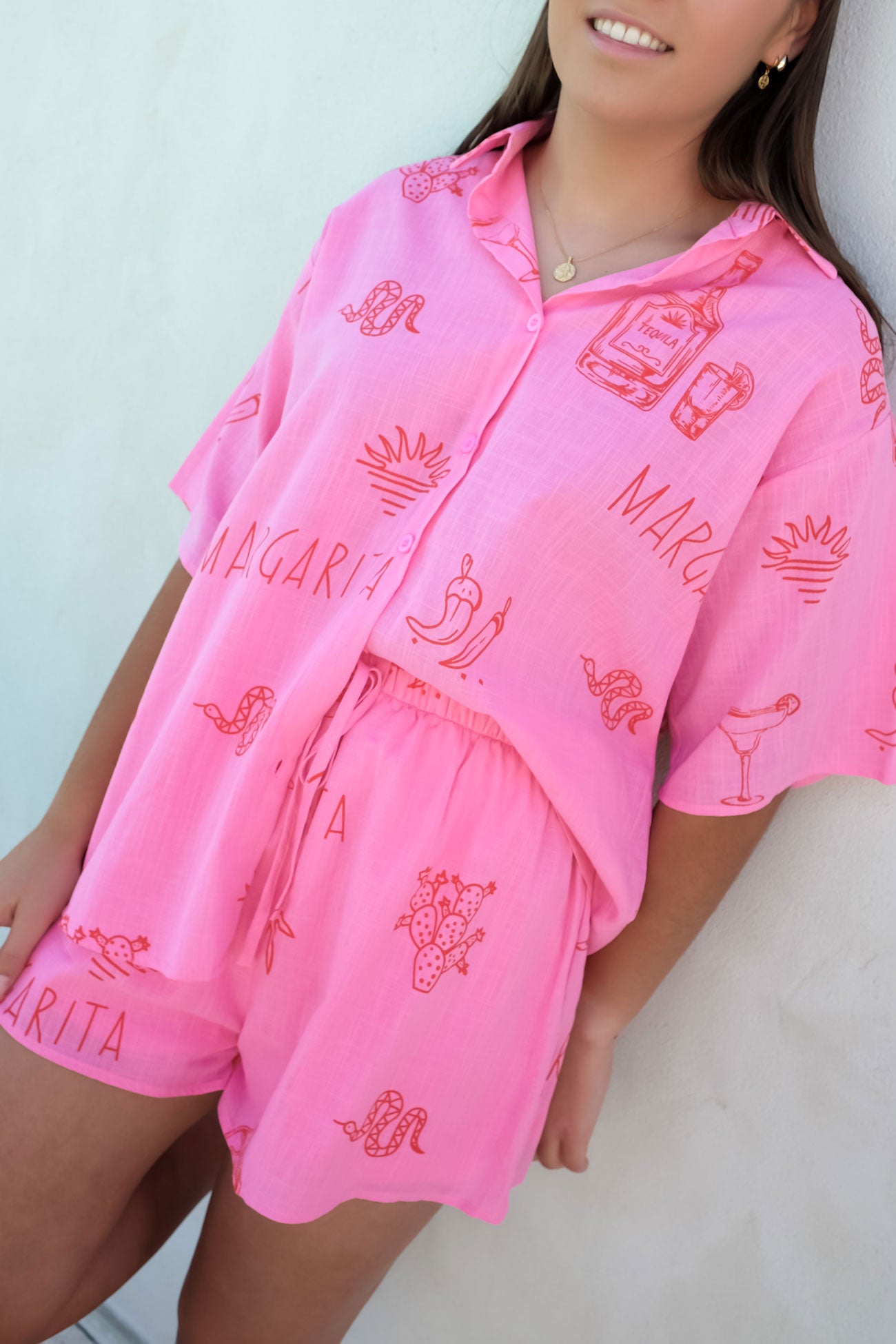 Corfu Set Pink Red Margs