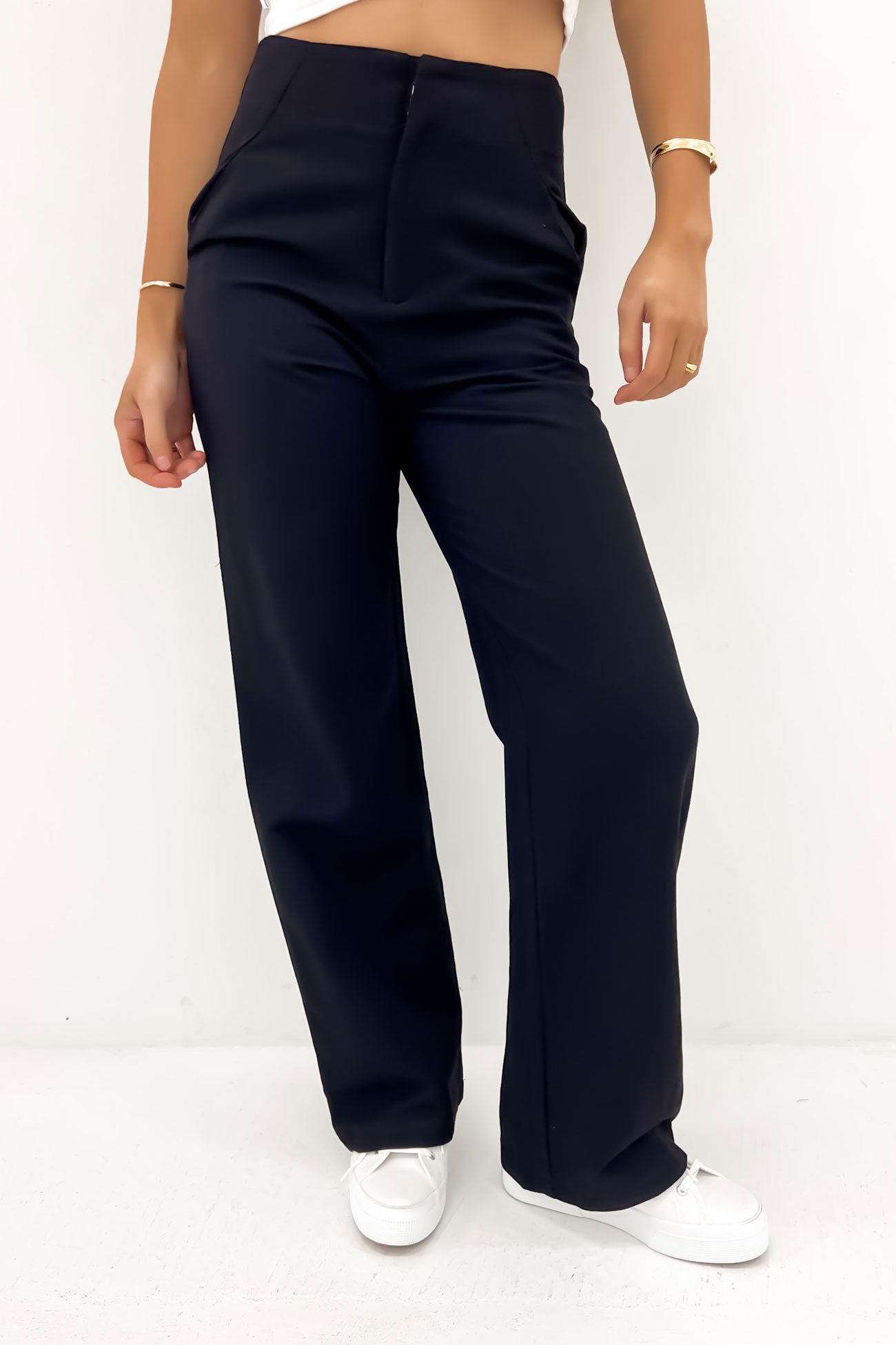 Cyrus Linen Pant Black