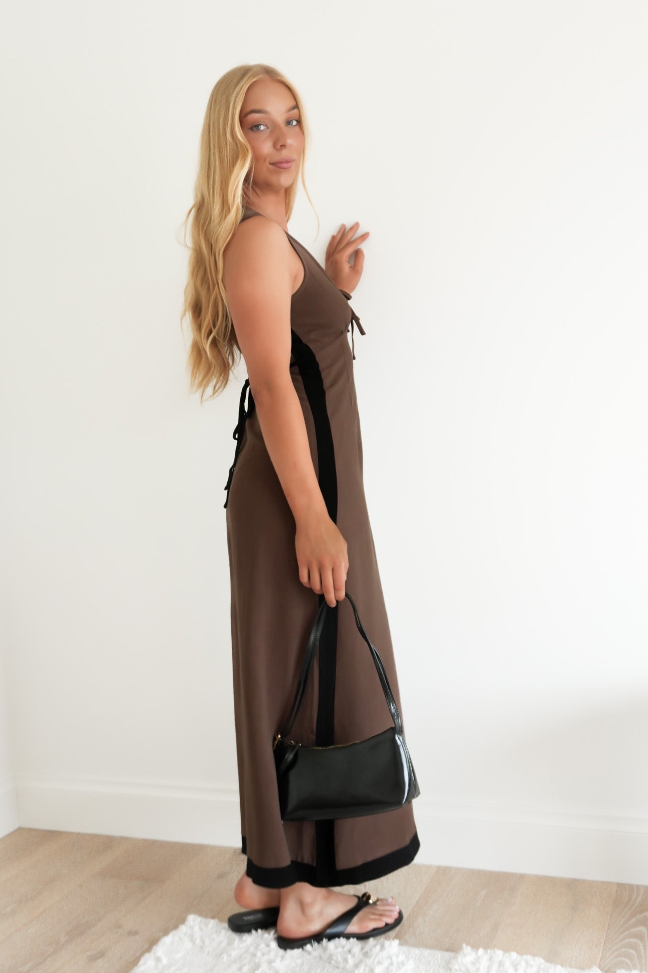 Rafe Midi Dress Brown