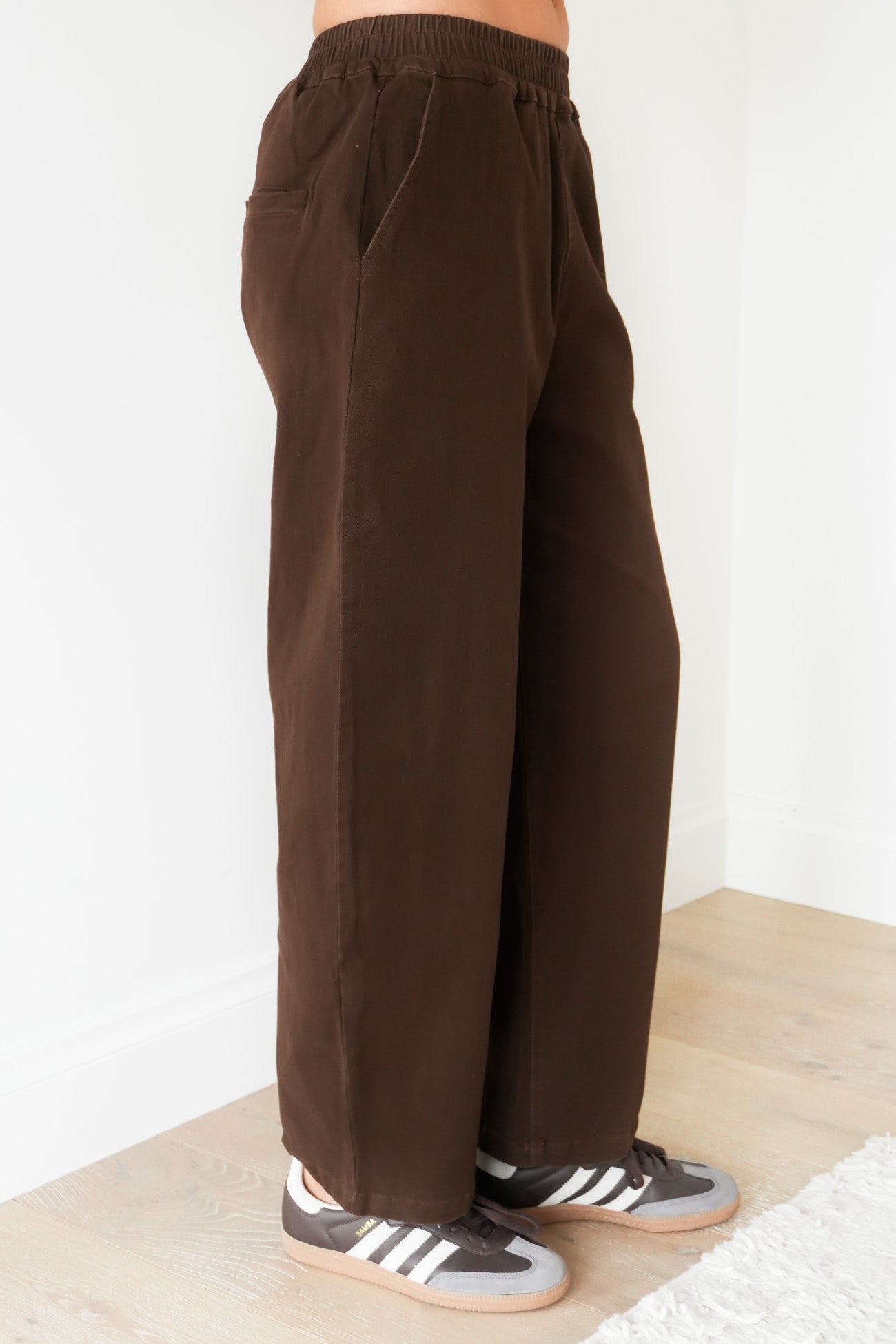 Torie Tapered Denim Pant Chocolate
