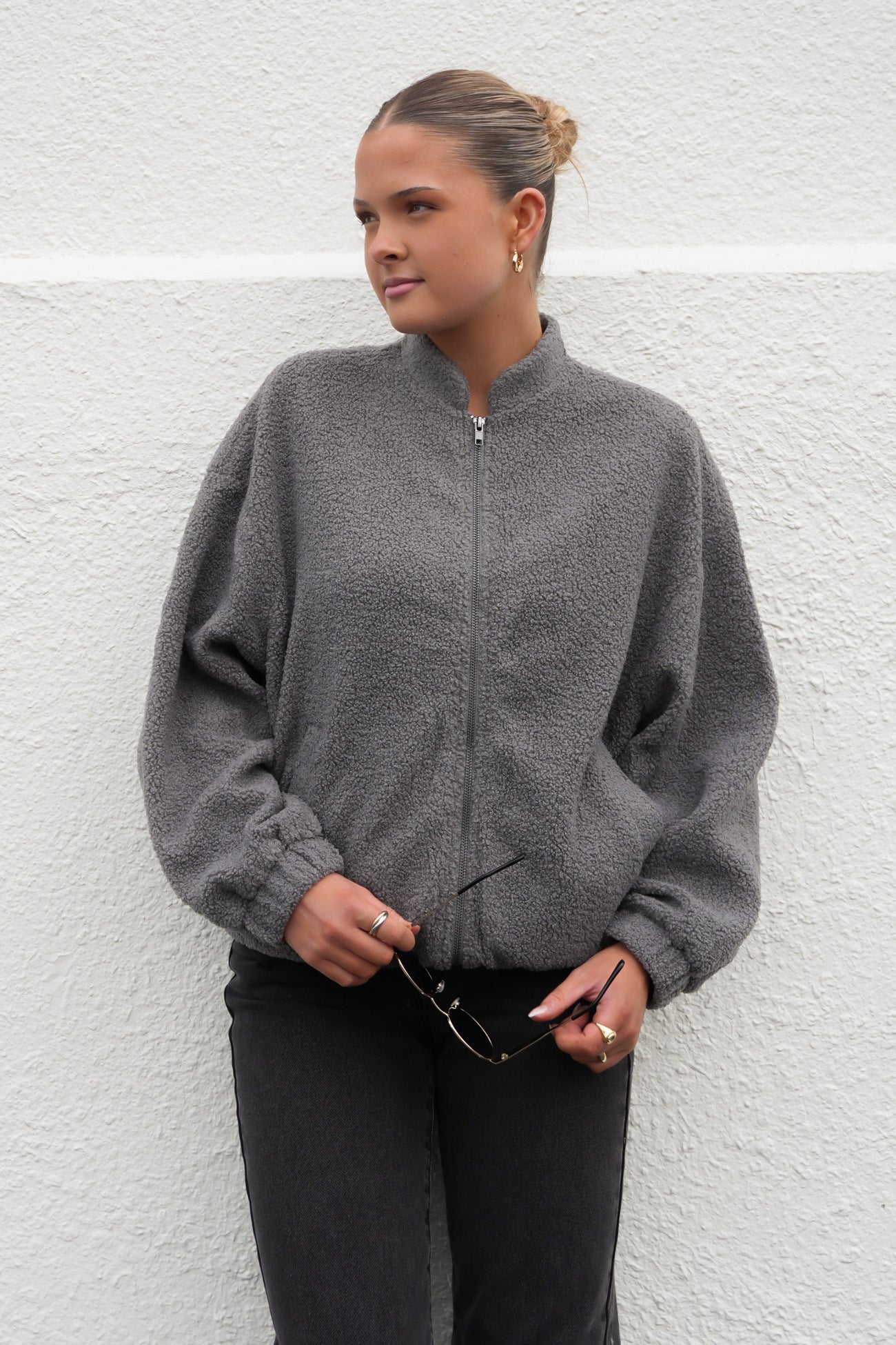 Knox Bomber Jacket Grey