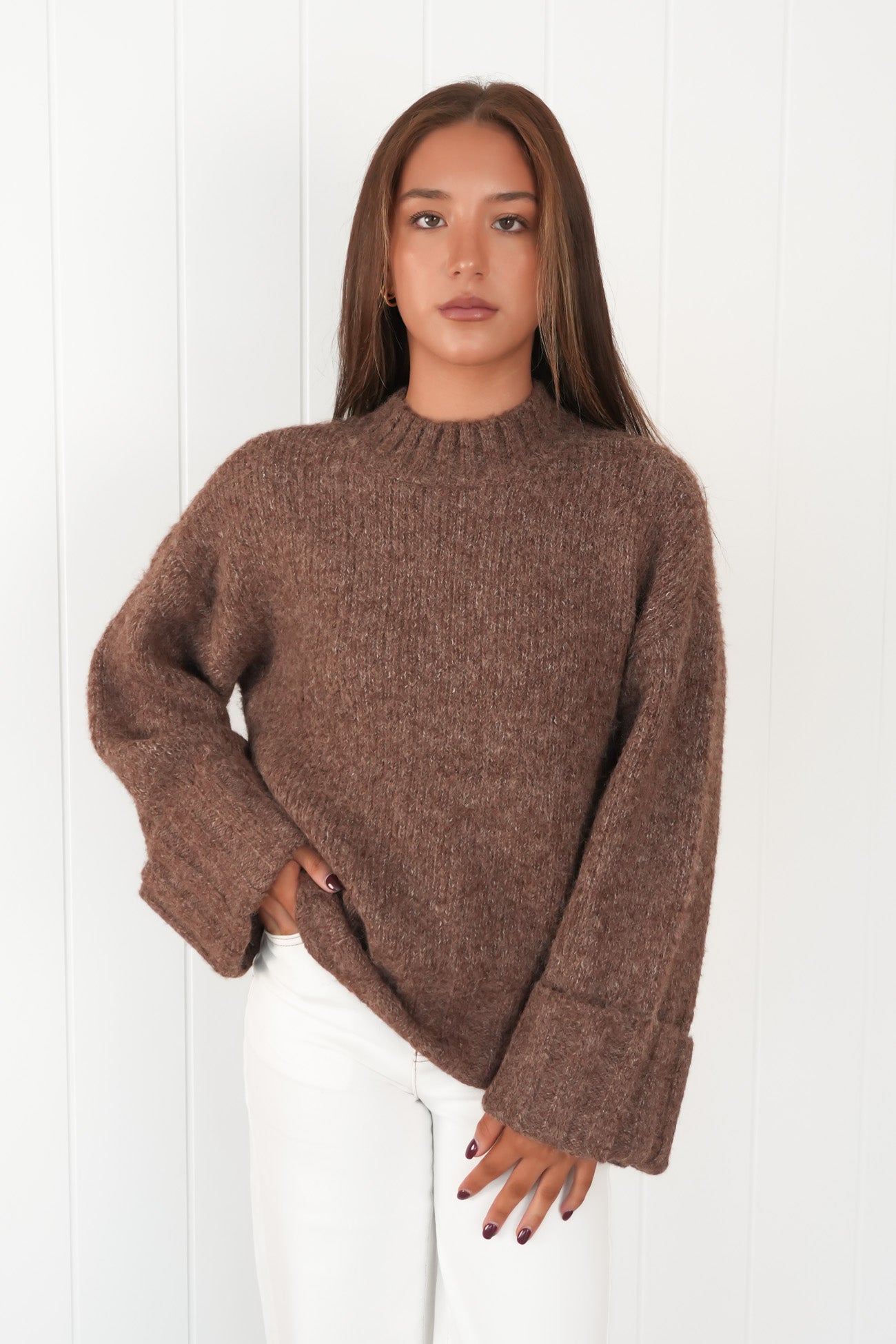 Mabel Knit Jumper Chocolate