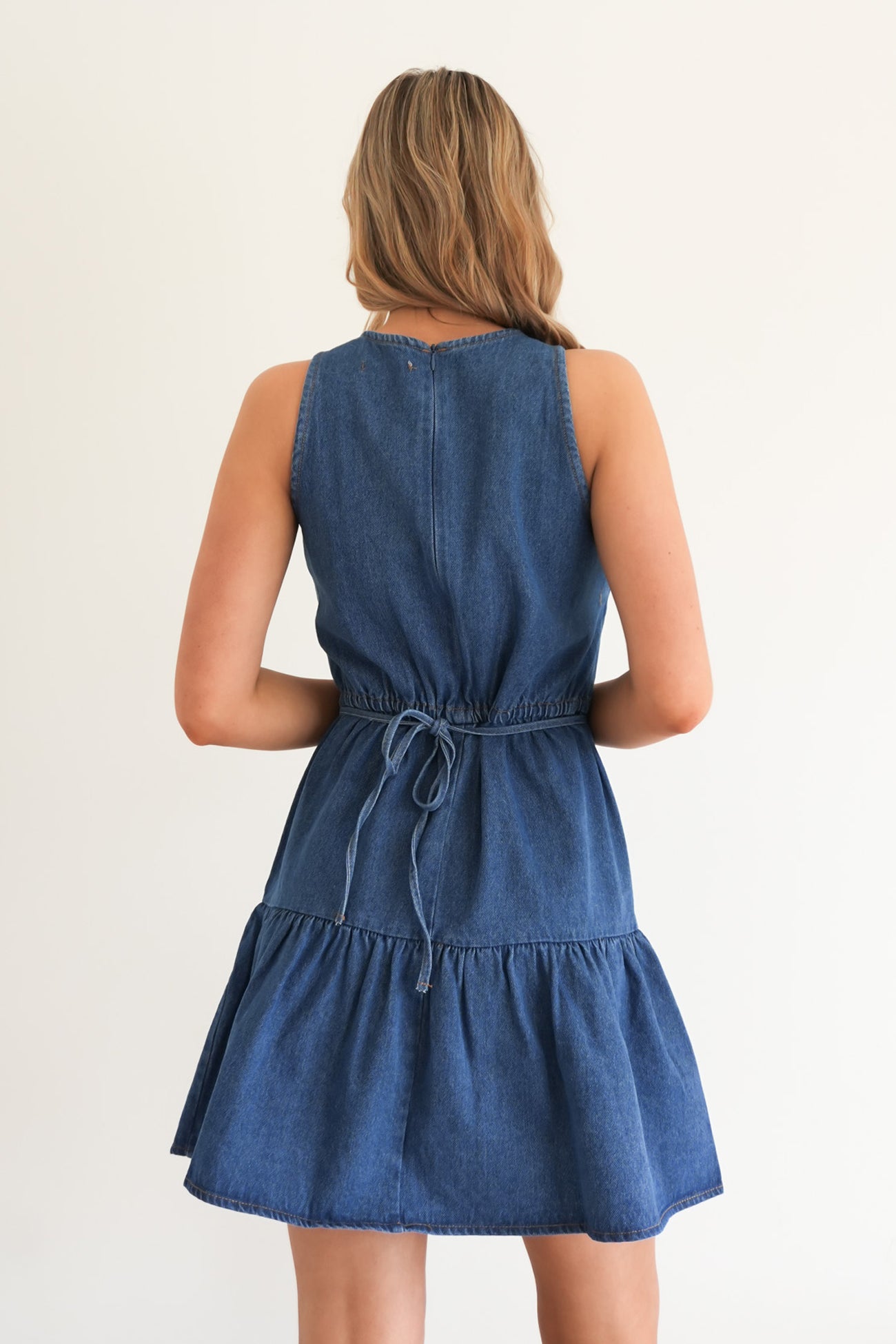 Freya Dress Mid Wash