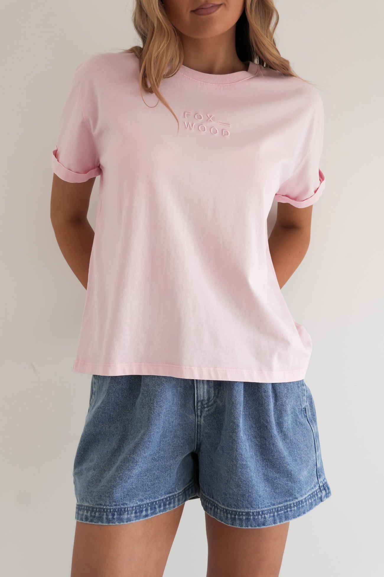 Huntleigh Oversized Tee Pale Pink