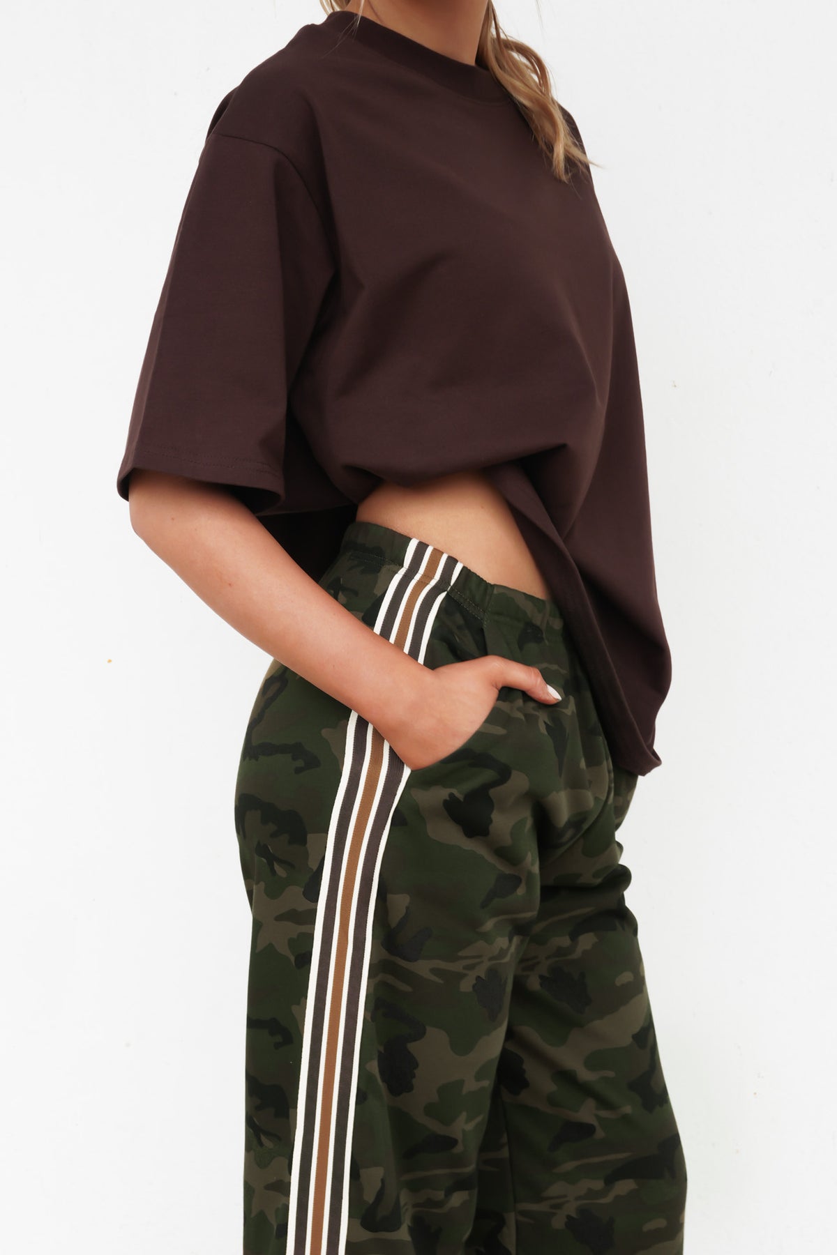Jake Track Pant Dark Camo Brown