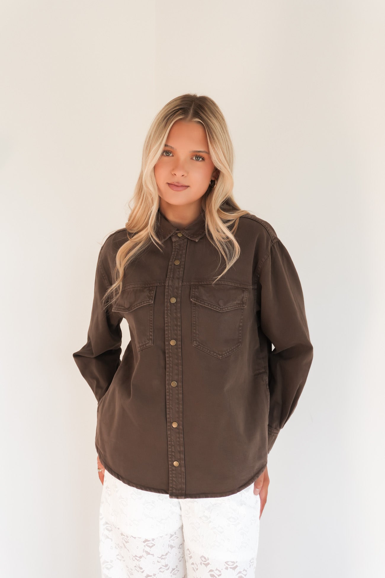 Daisy Overshirt Chocolate
