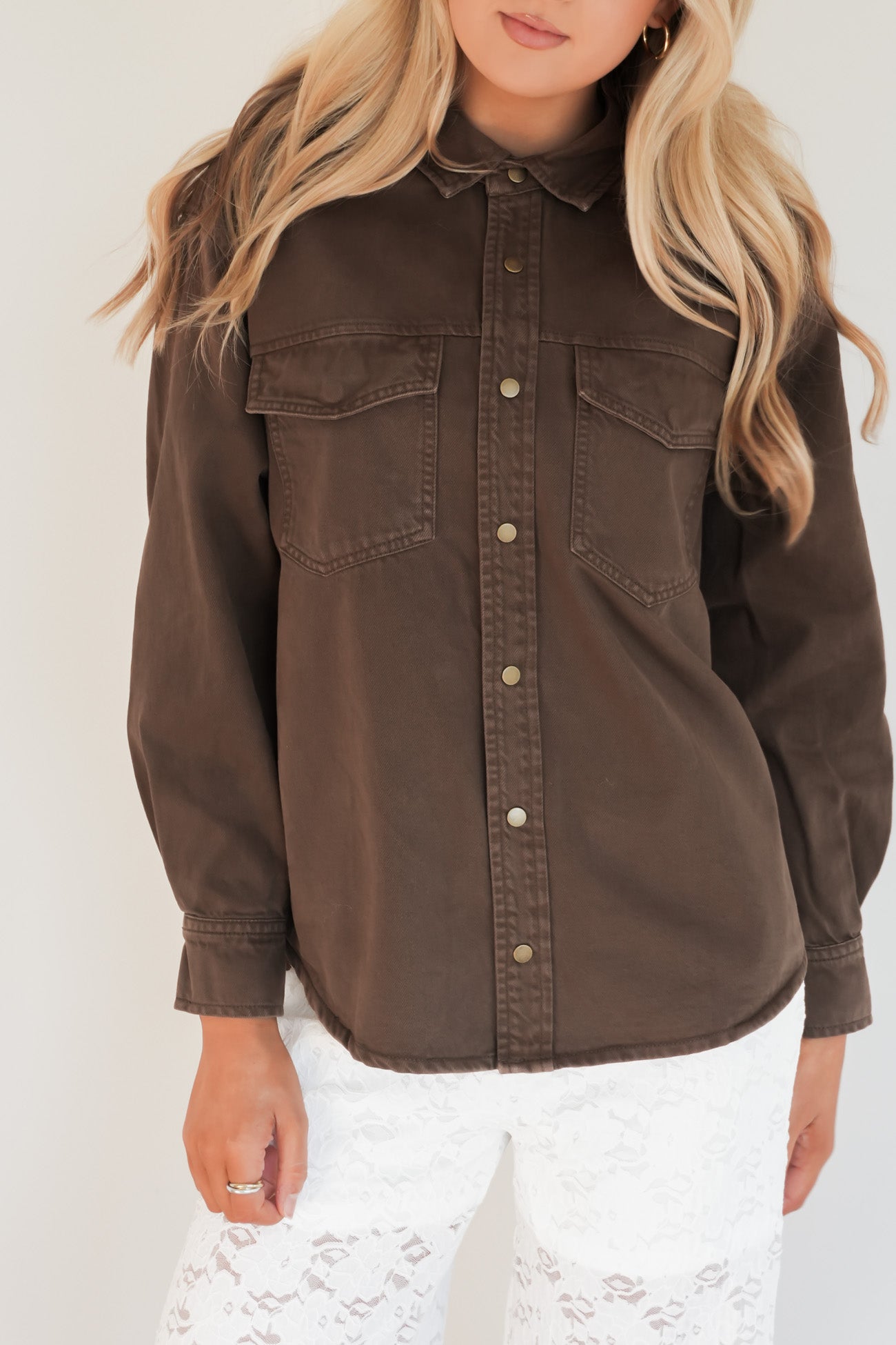 Daisy Overshirt Chocolate