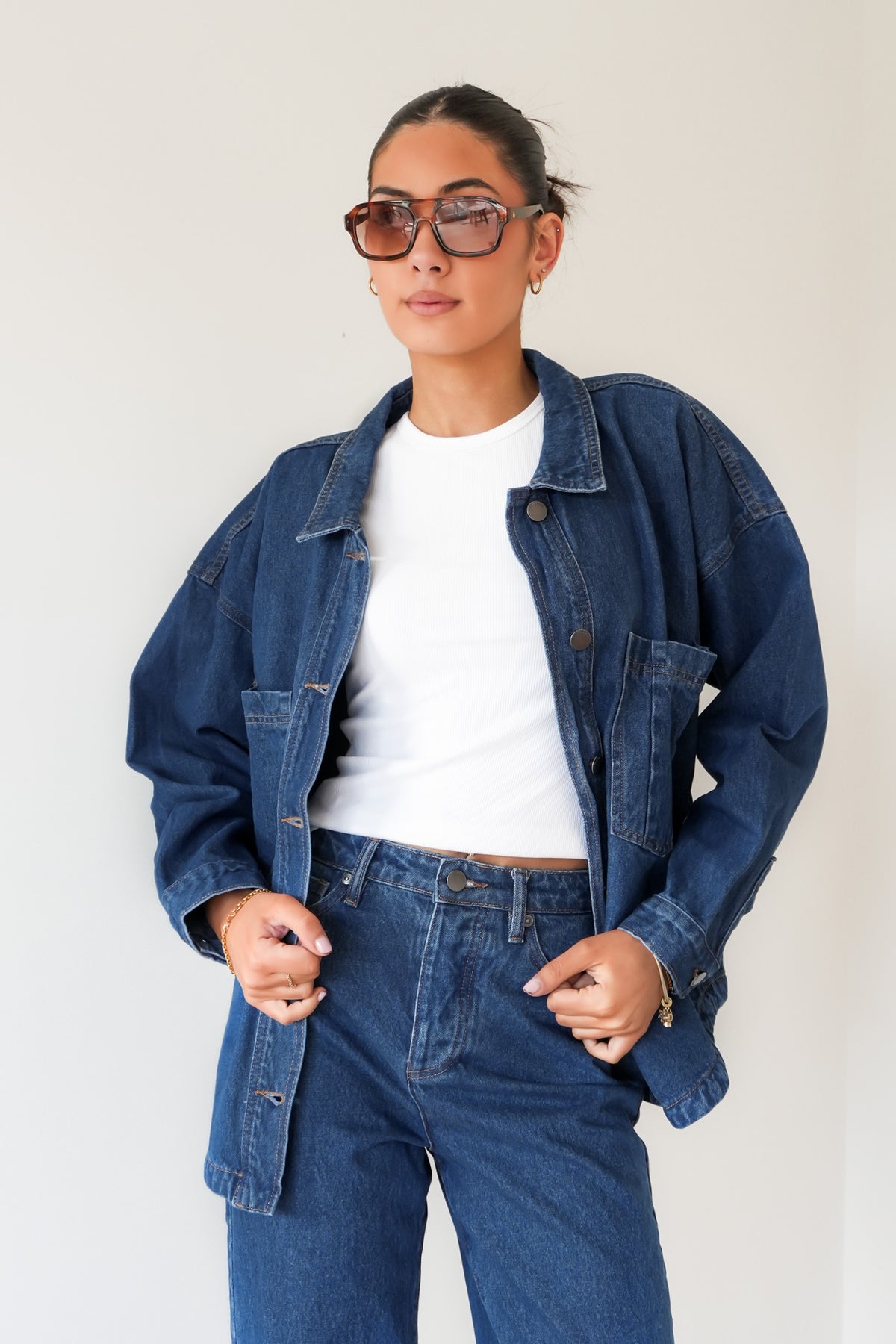 Dale Shacket Heritage Blue