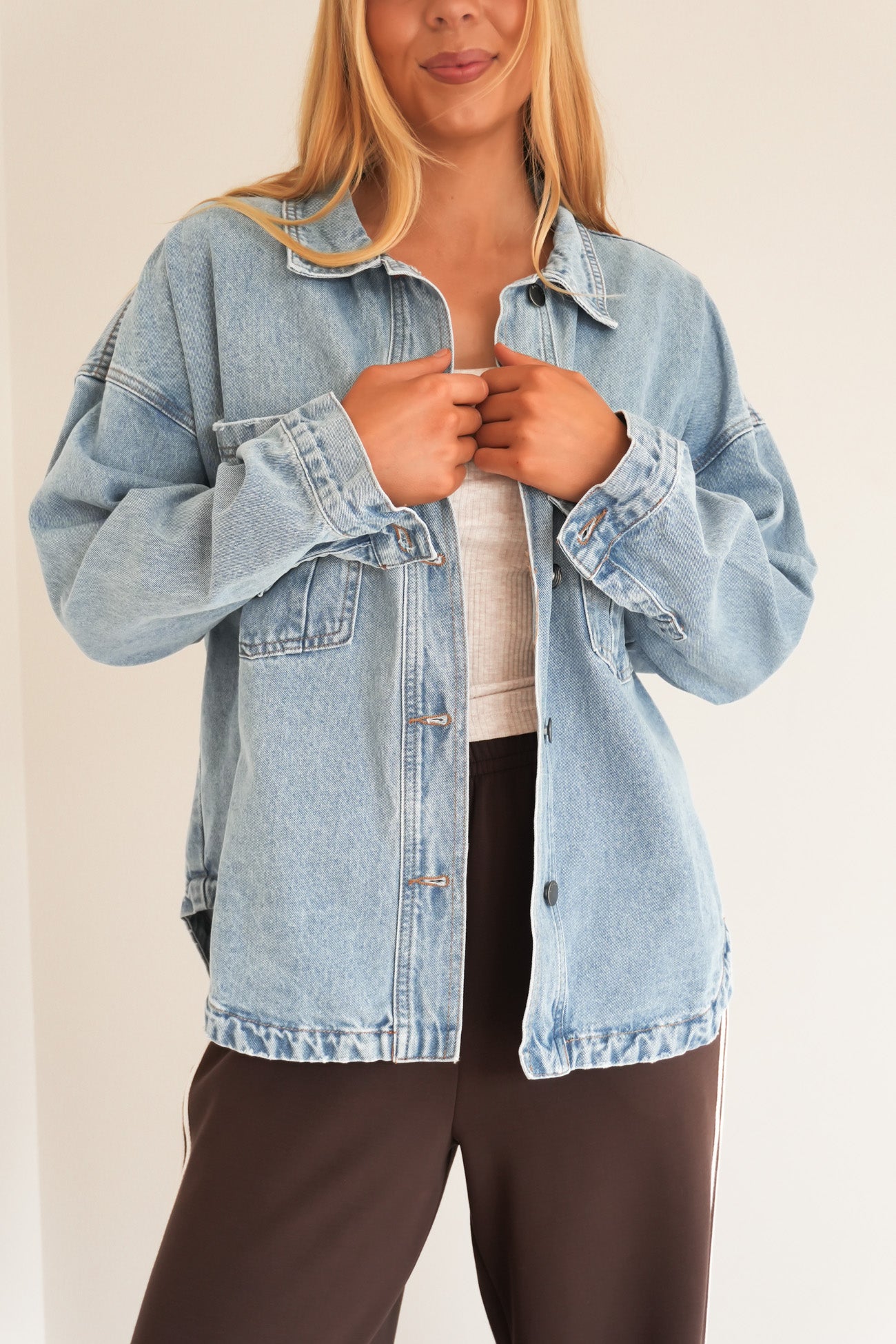 Dale Shacket Light Blue