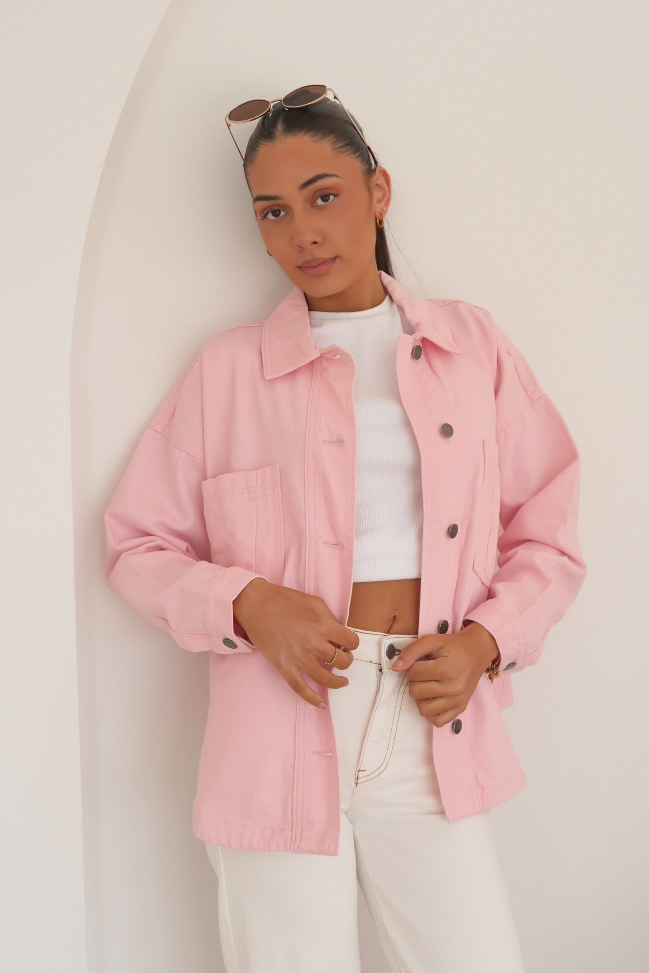 Dale Shacket Pink