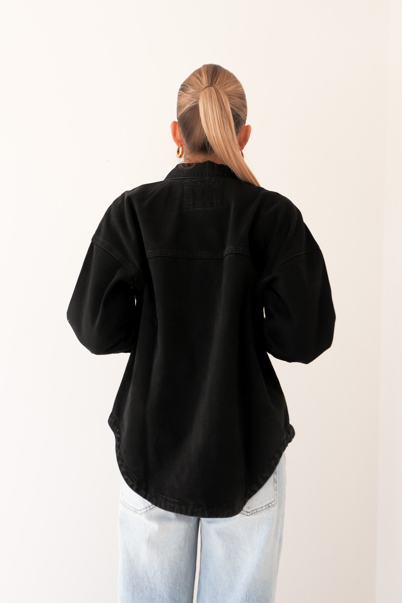 Dale Shacket Washed Black