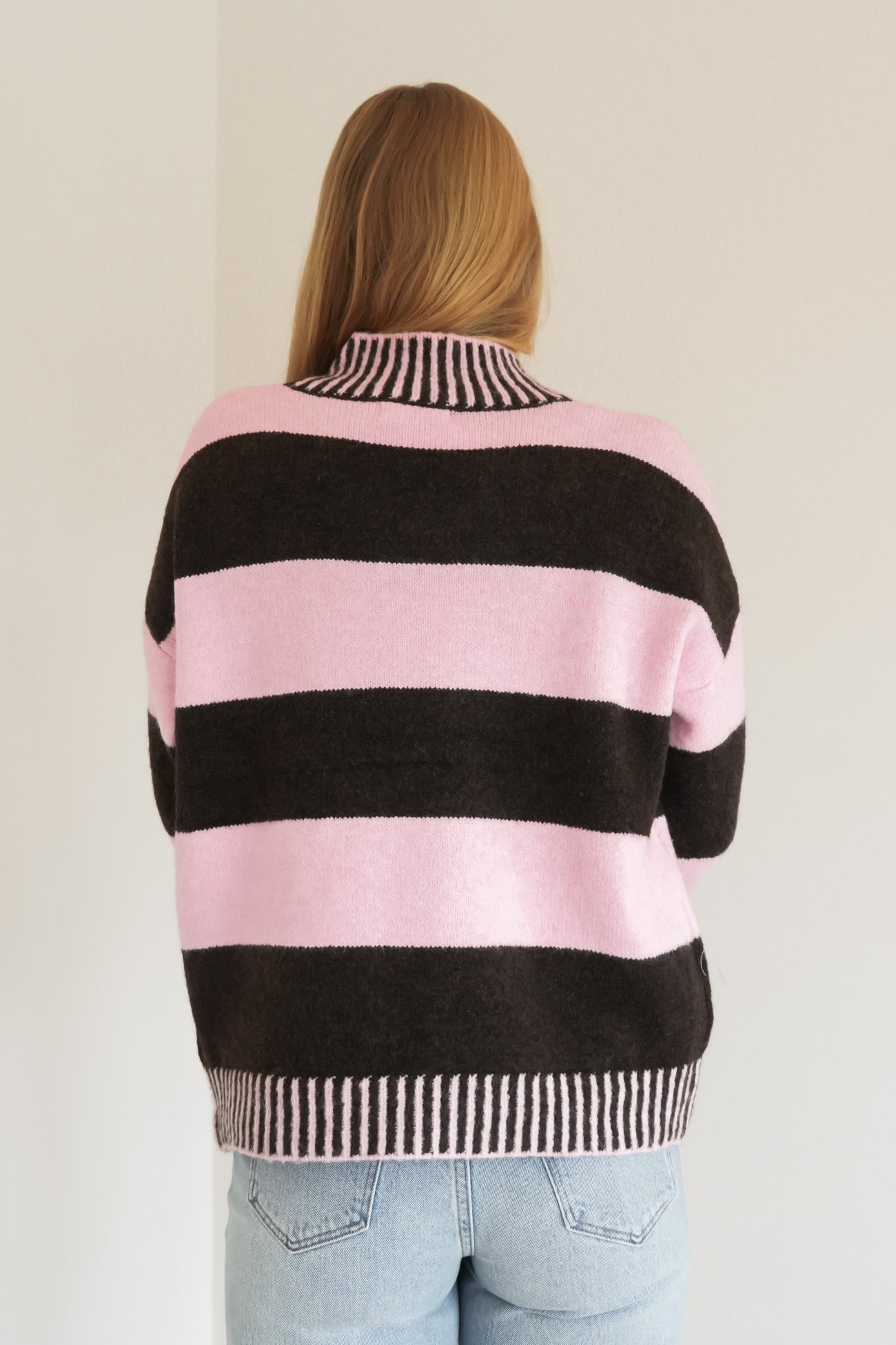 Dallas Knit Jumper Pink Chocolate