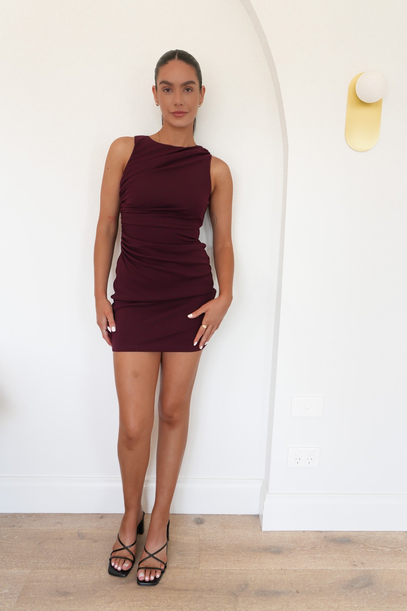 Darby Mini Dress Plum