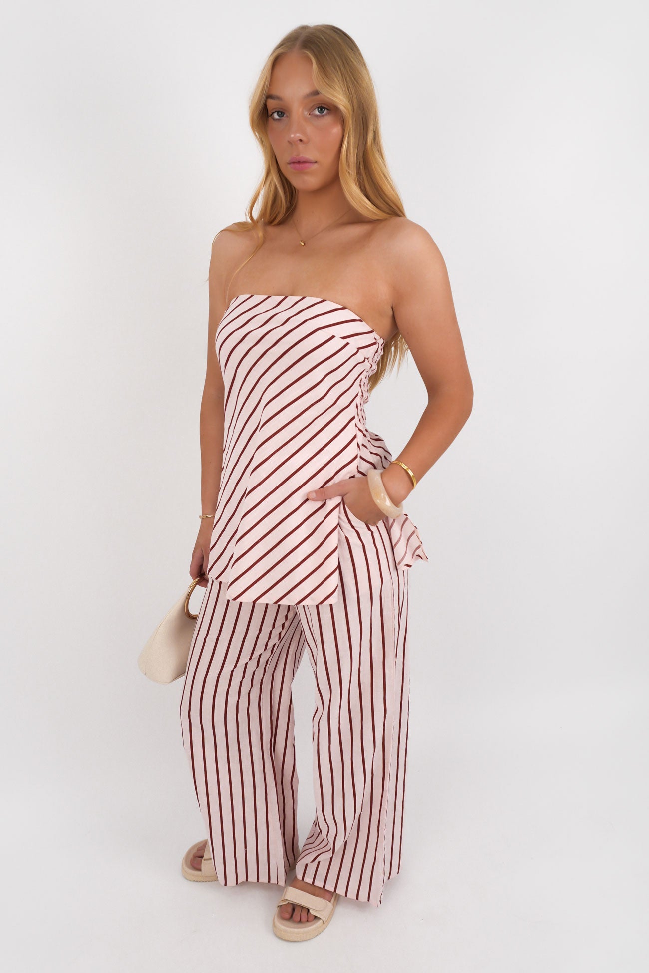 Darla Set Pink Stripe