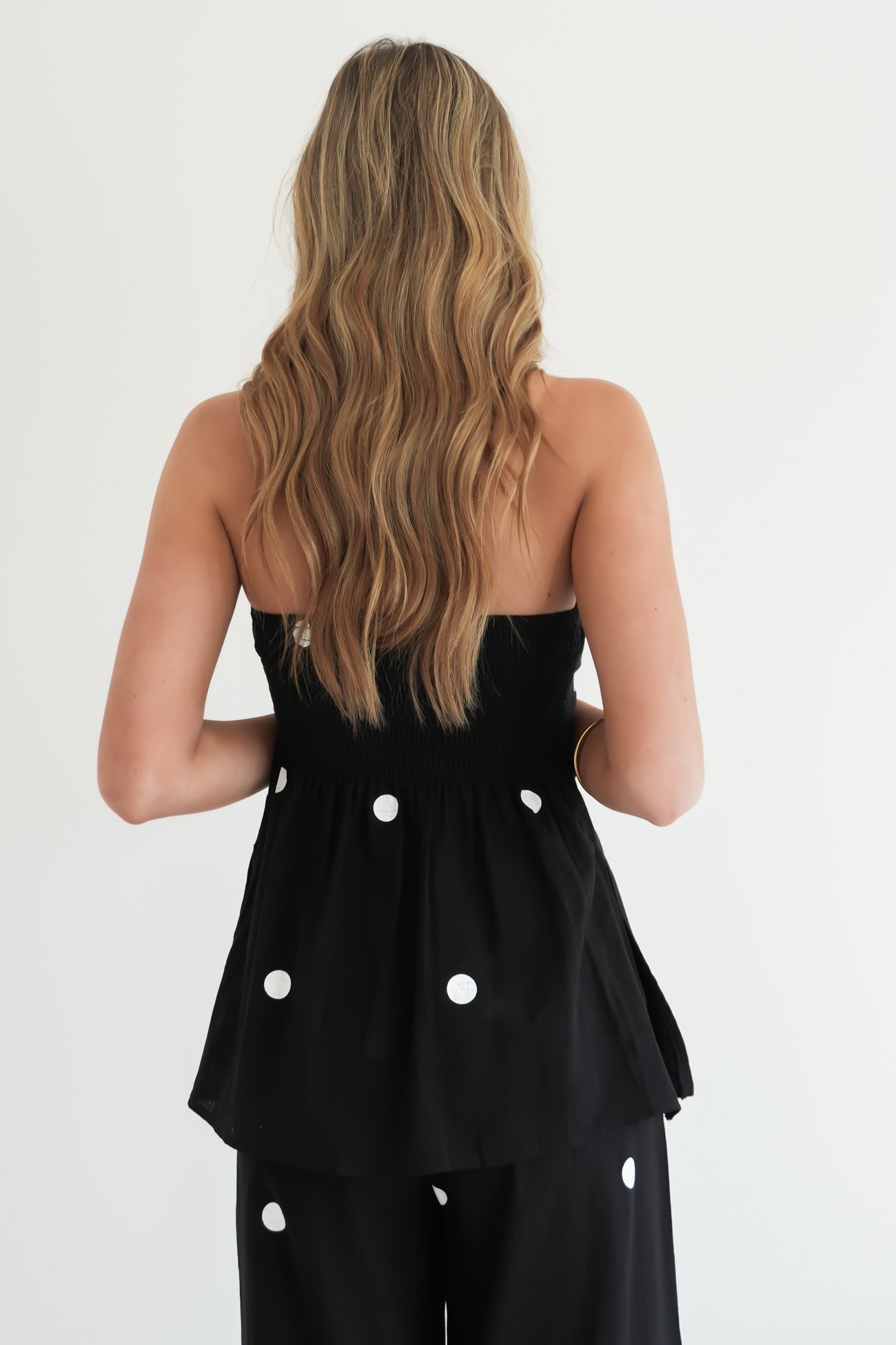 Darla Set Black Polka Dot