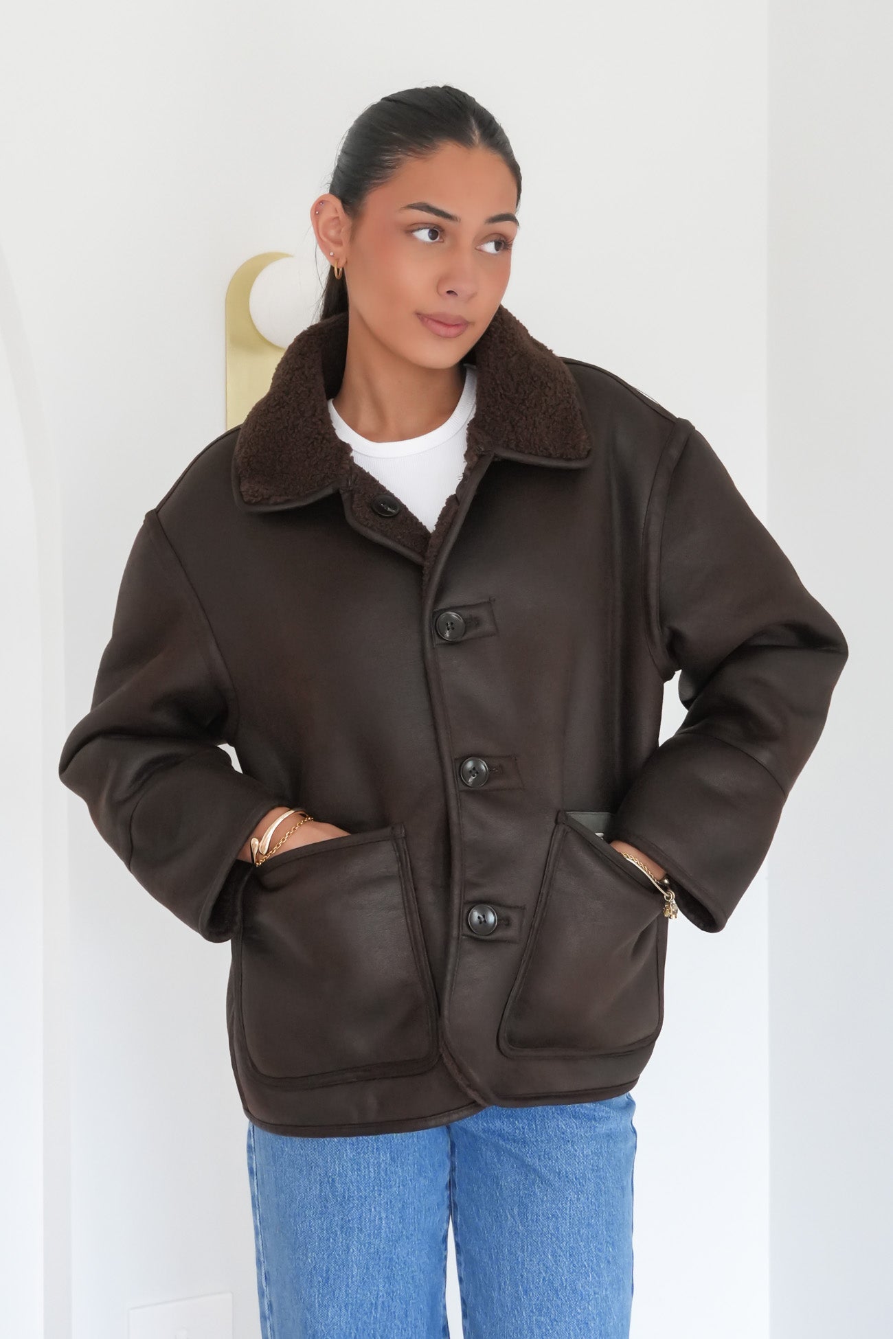 Davina Reversible Jacket Chocolate