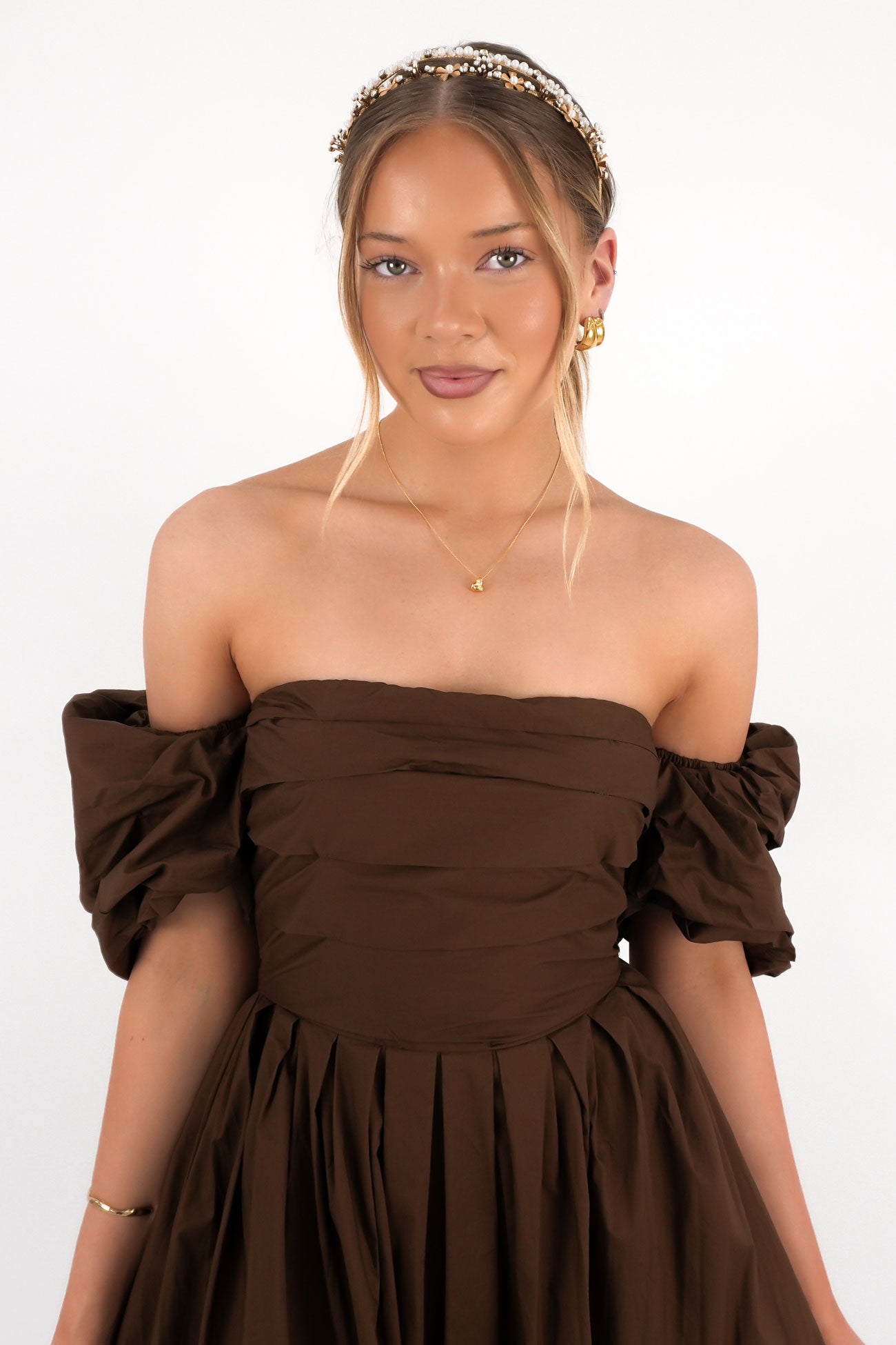Dempsey Midi Dress Chocolate