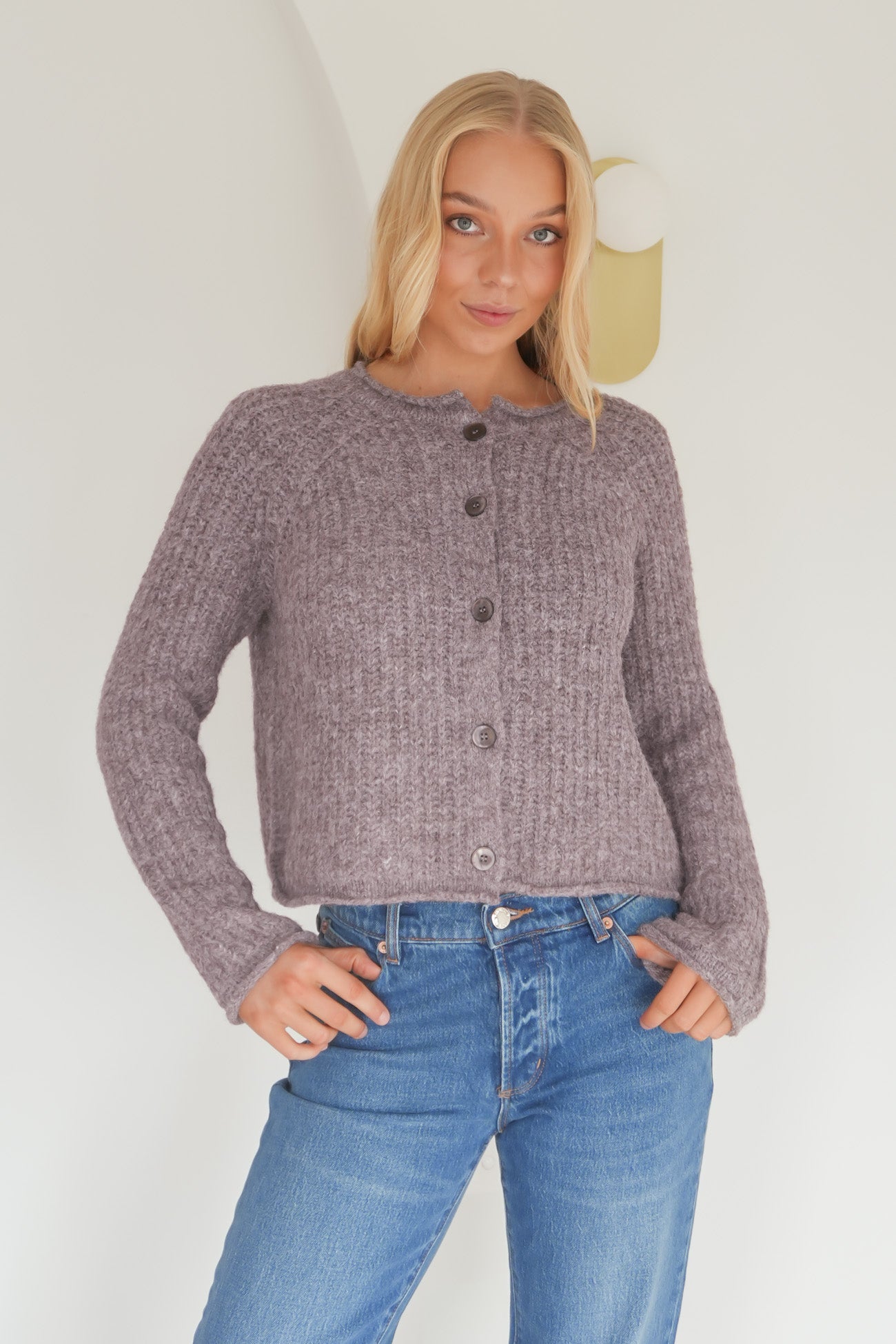 Devon Cardigan Coffee