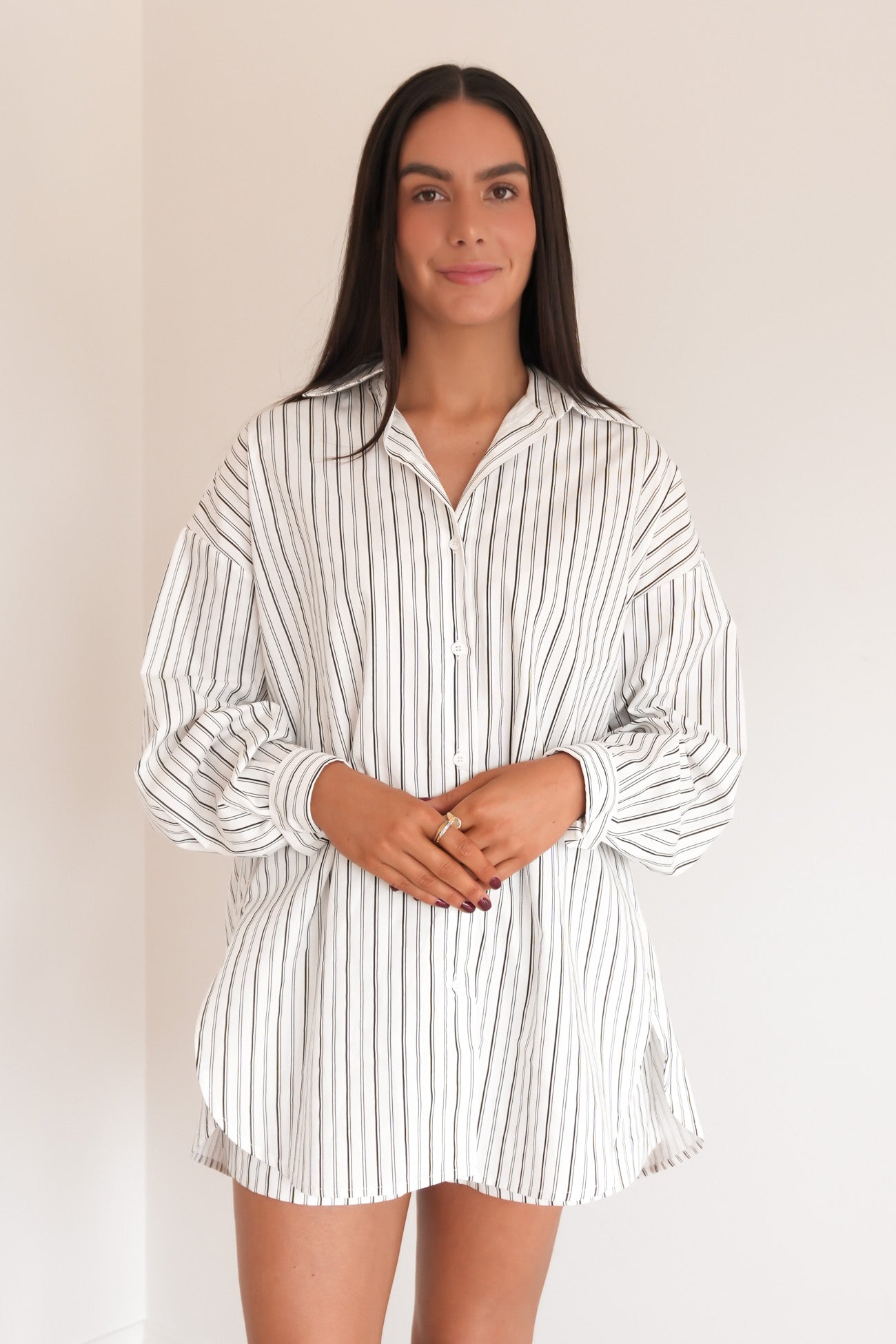 Dion Shirt White Stripe