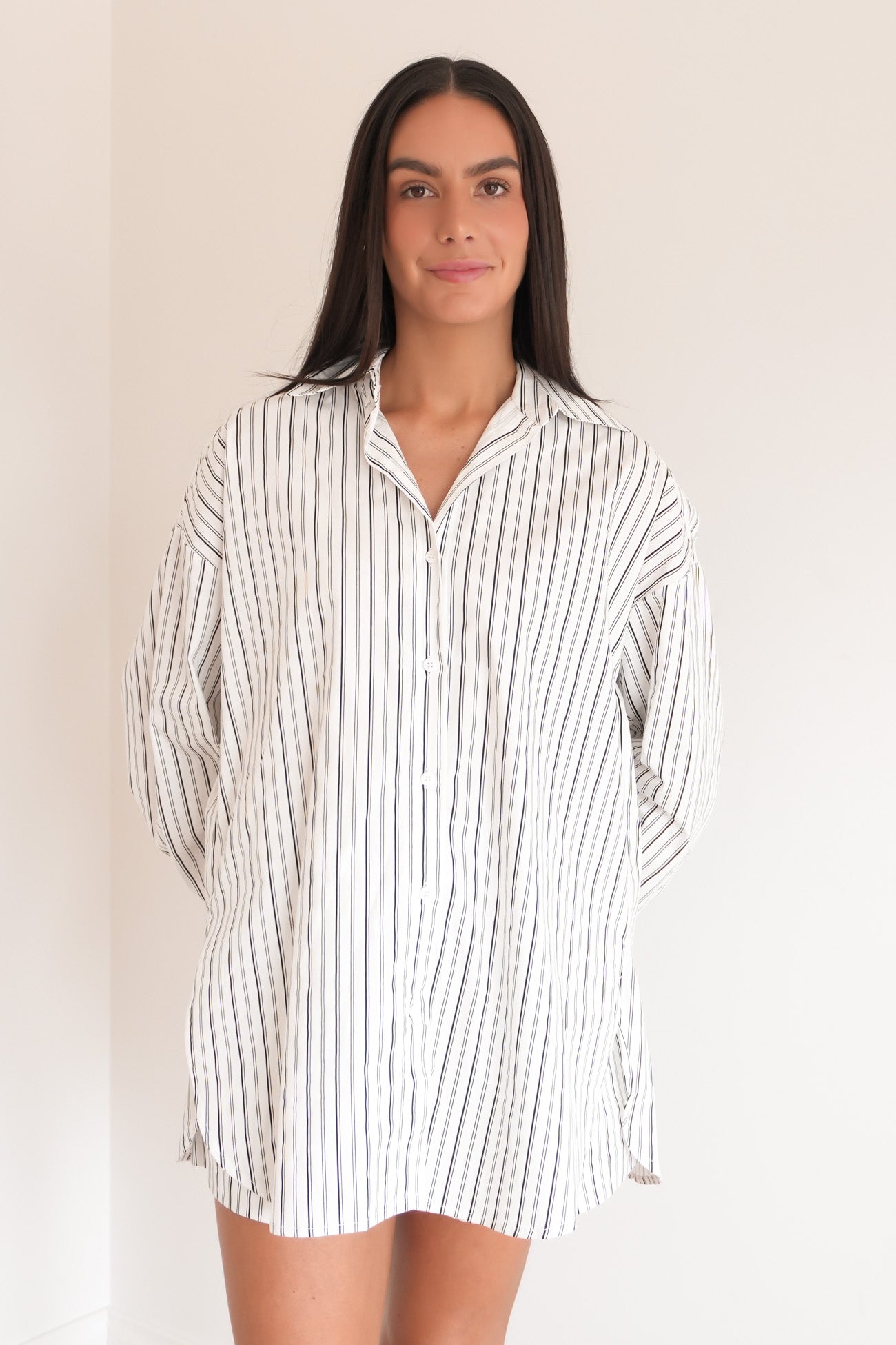 Dion Shirt White Stripe