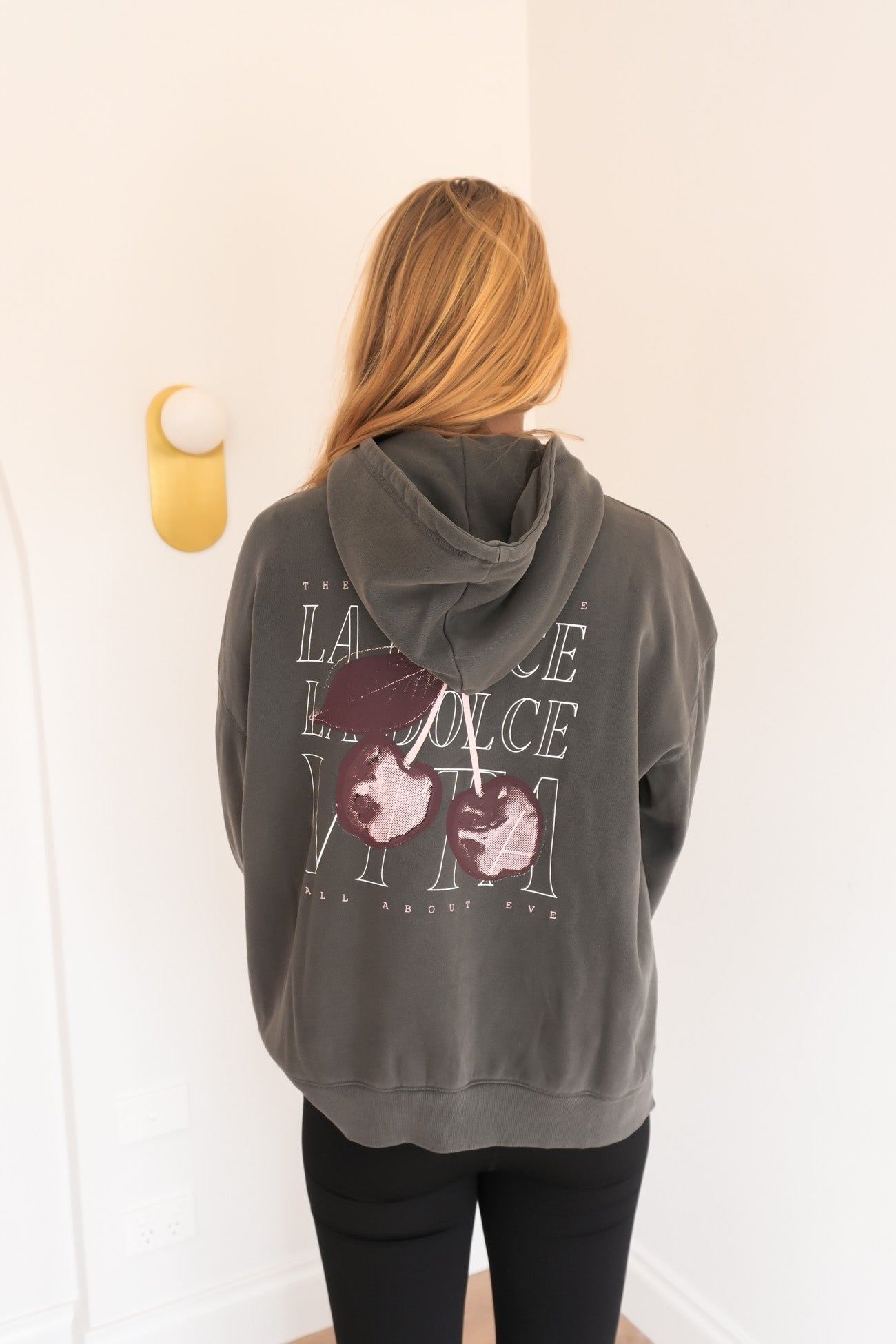 Dolce Relaxed Hoodie Charcoal
