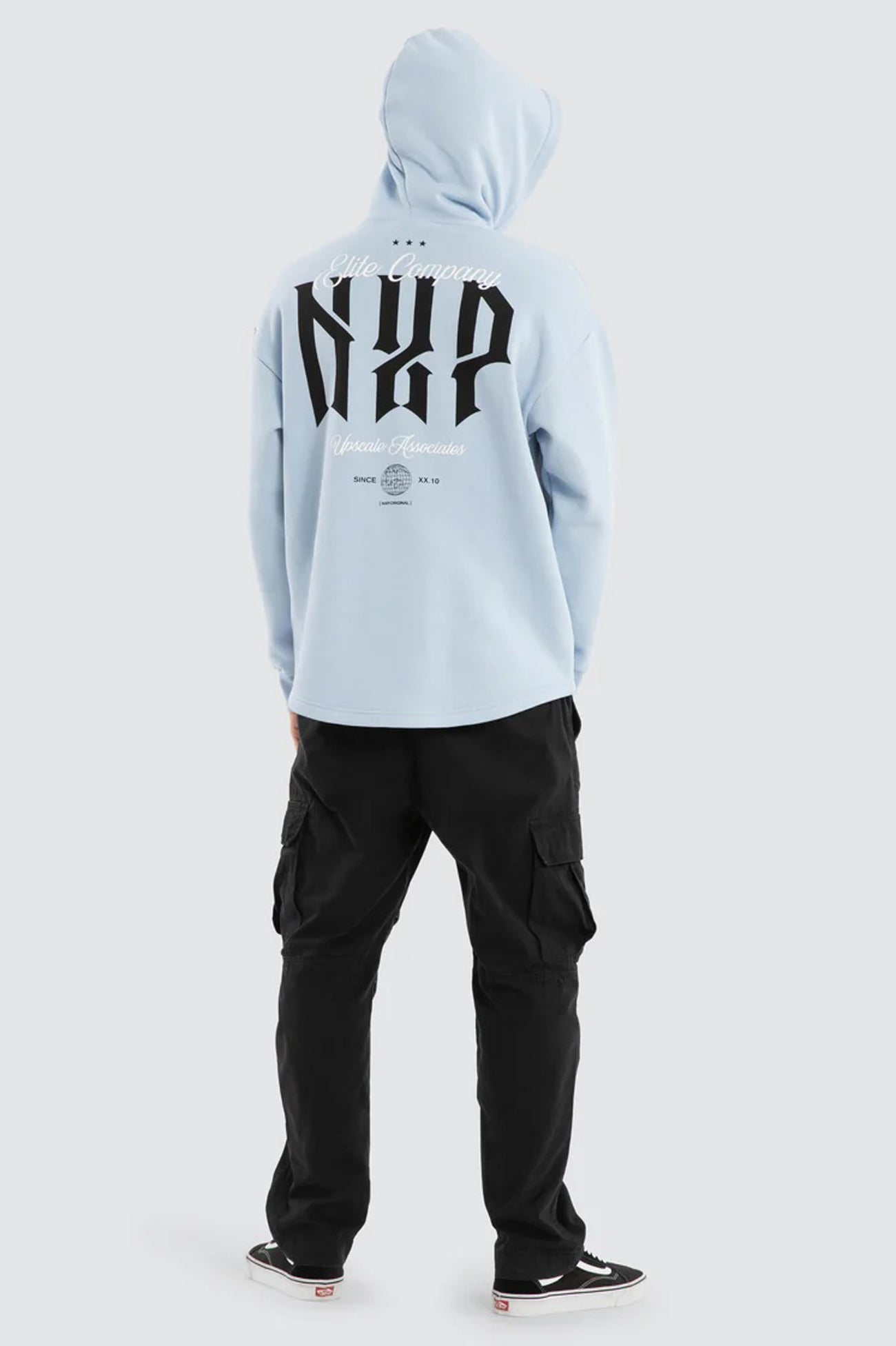 Dominate Relaxed Curved Hoodie Skyway