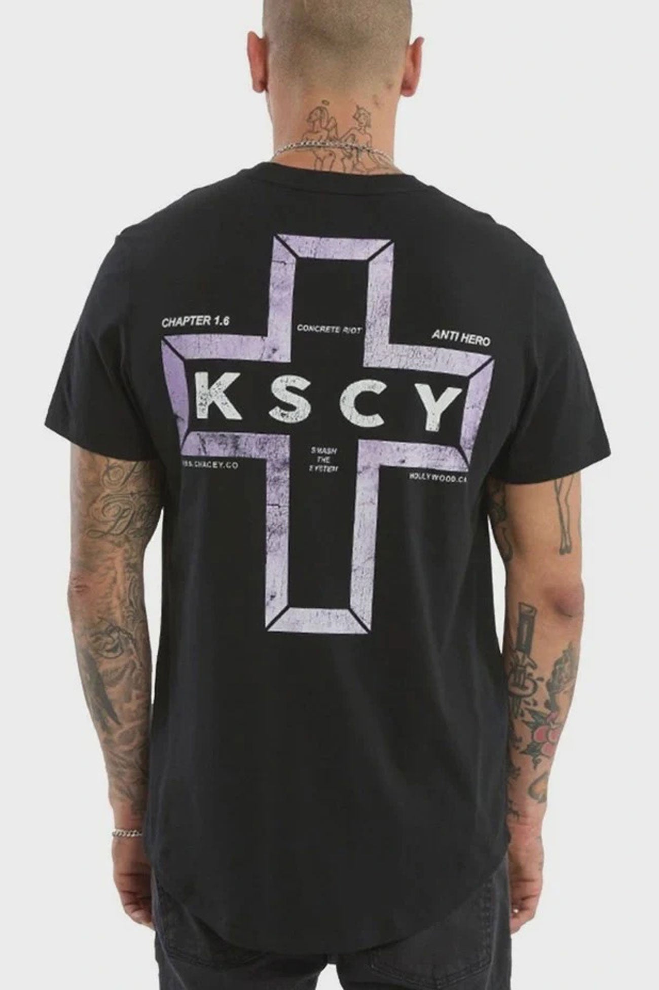 Dominus Dual Curved Tee Jet Black