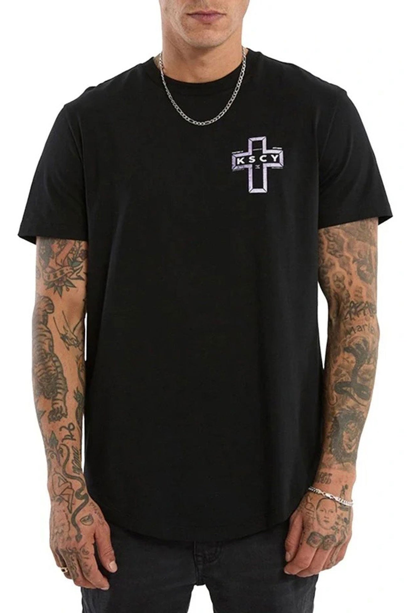 Dominus Dual Curved Tee Jet Black