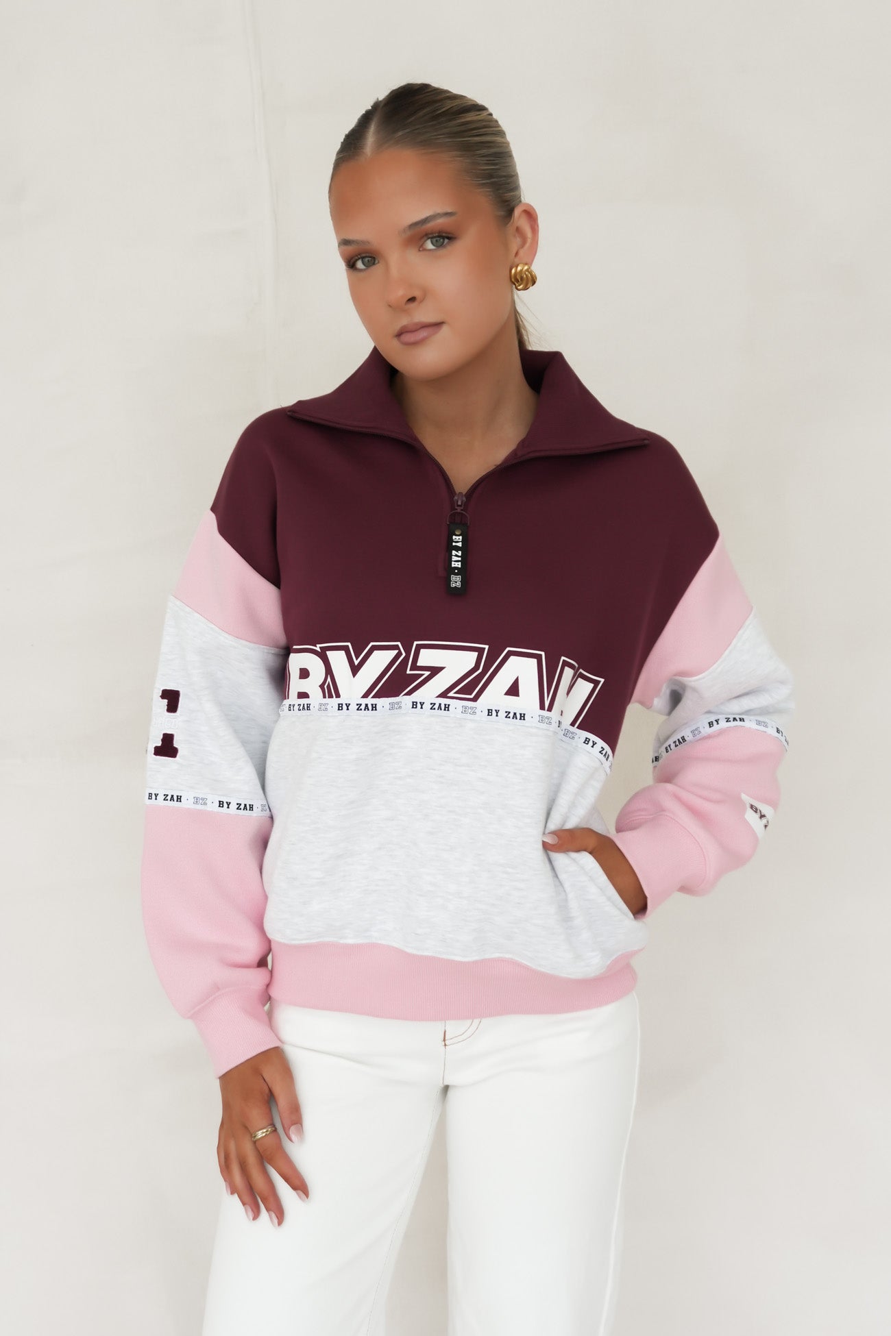 Easton Quarter Zip Cherry