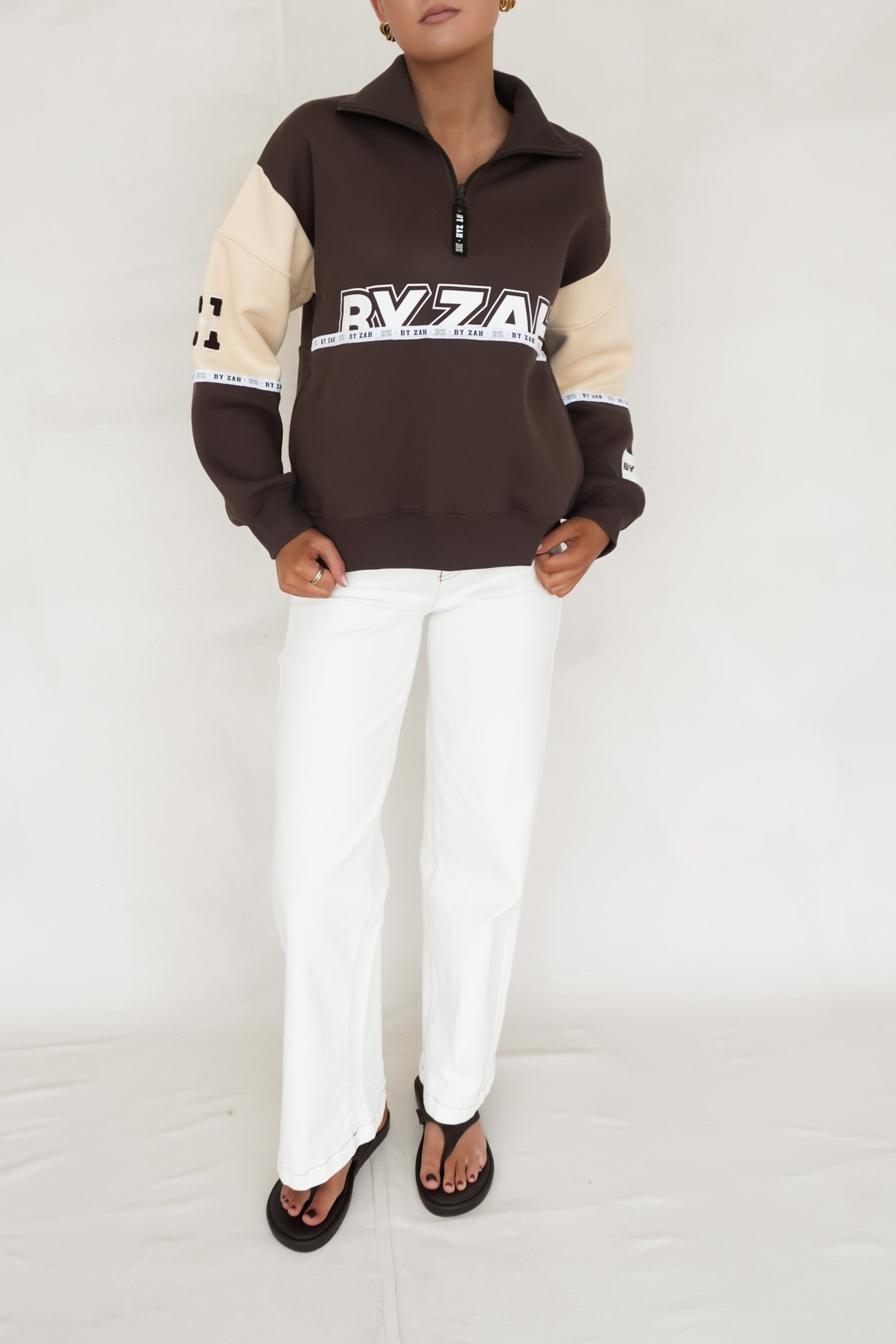 Easton Quarter Zip Chocolate