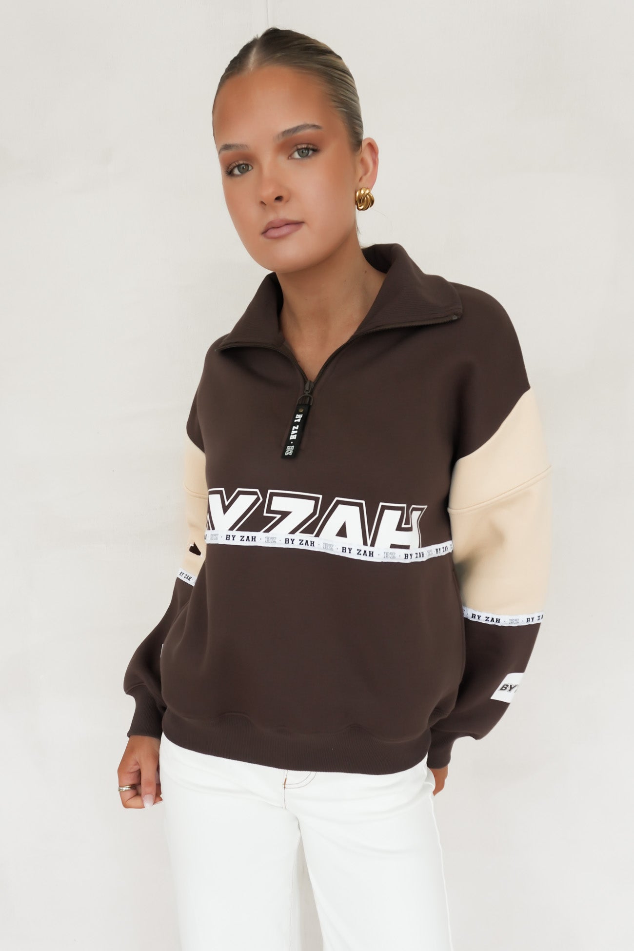 Easton Quarter Zip Chocolate