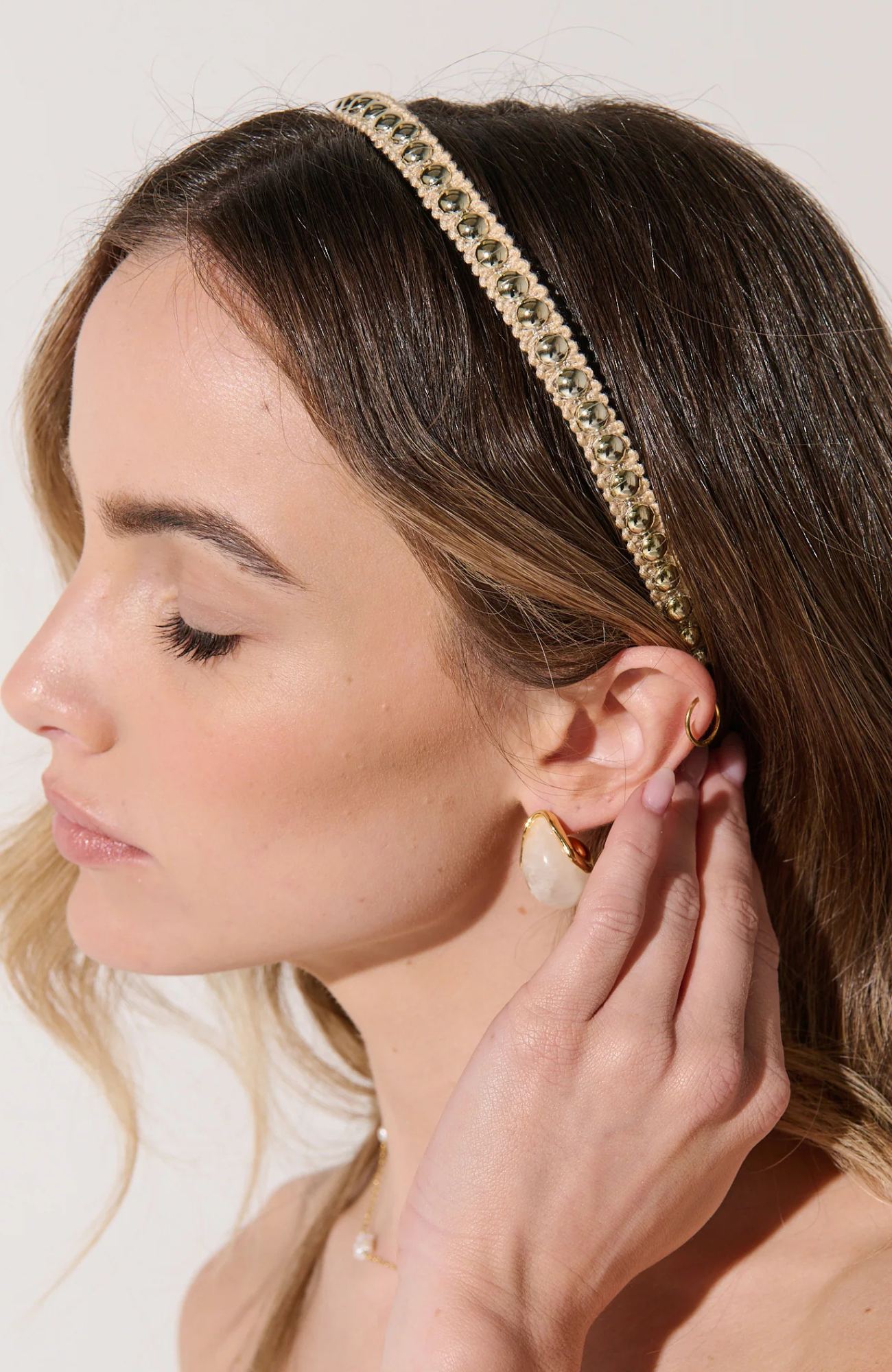 Elaine Headband Champagne 1