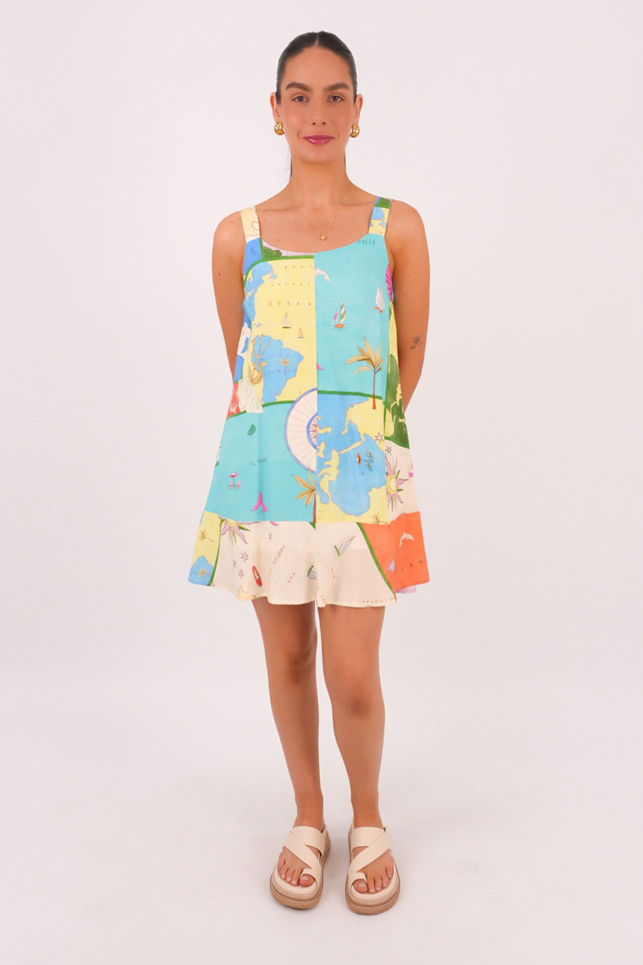 Elara Mini Dress Atlanic