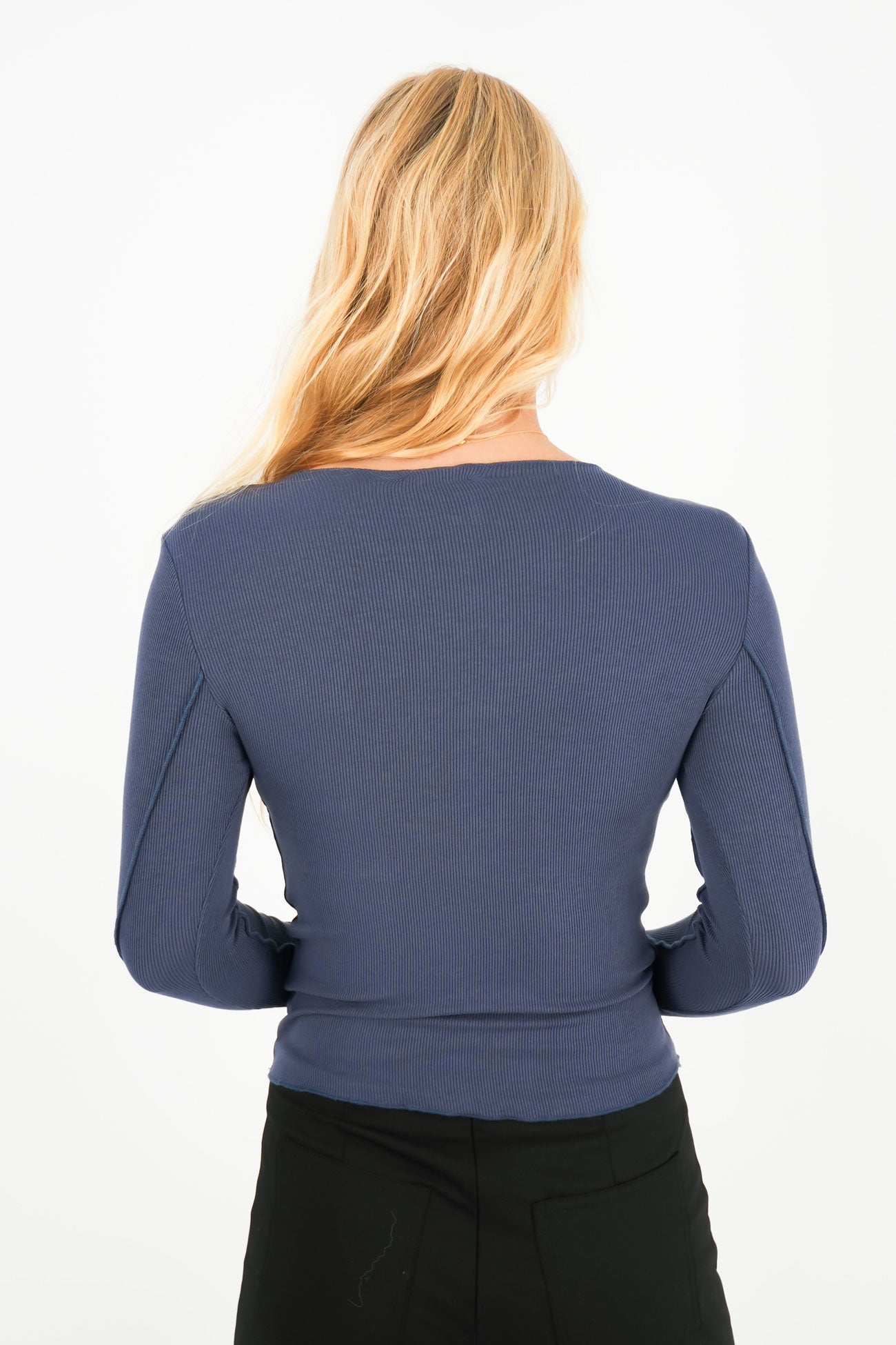 Eleni Long Sleeve Top Navy