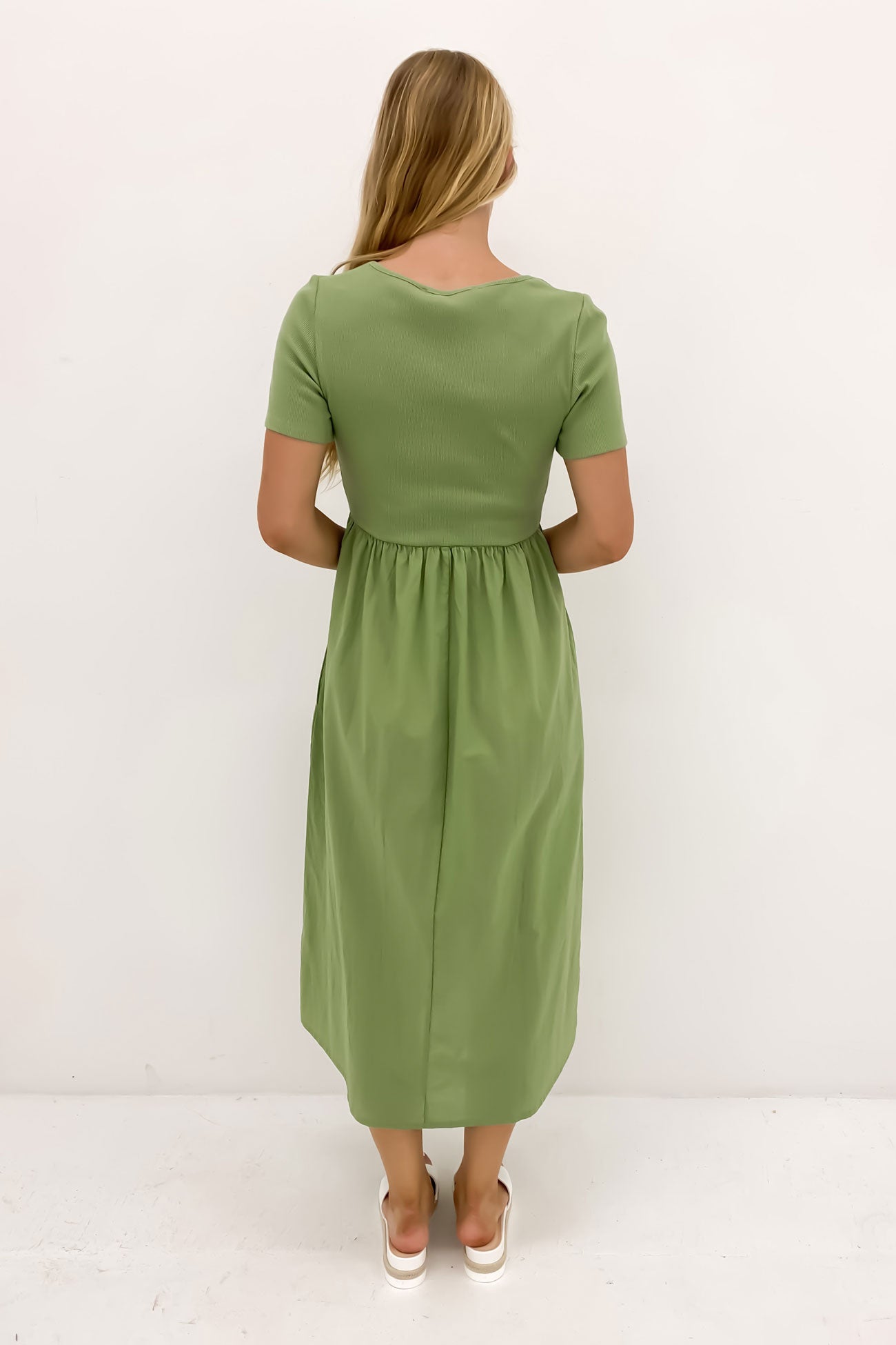 Ella Dress Moss Green