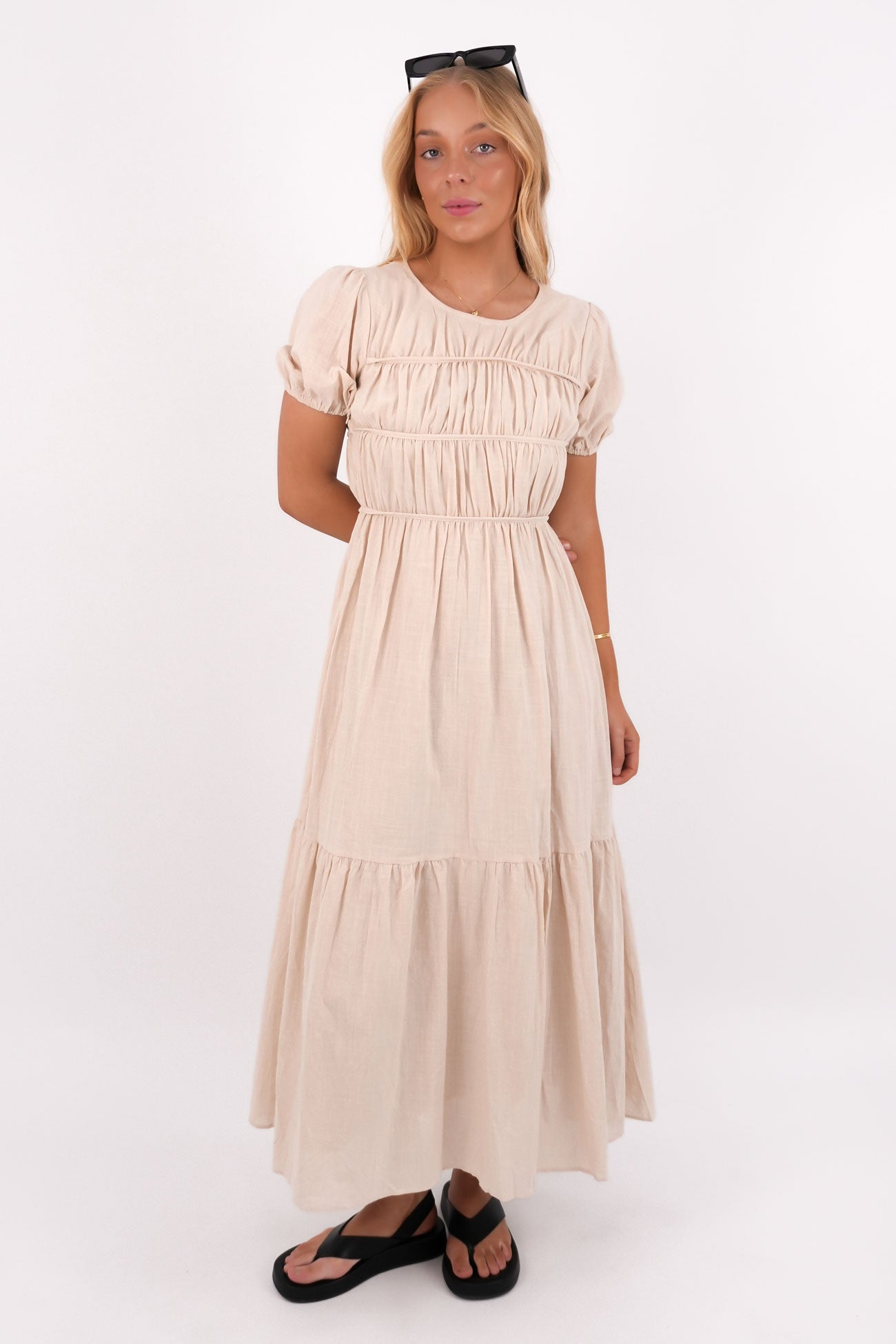 Elodie Maxi Dress Beige
