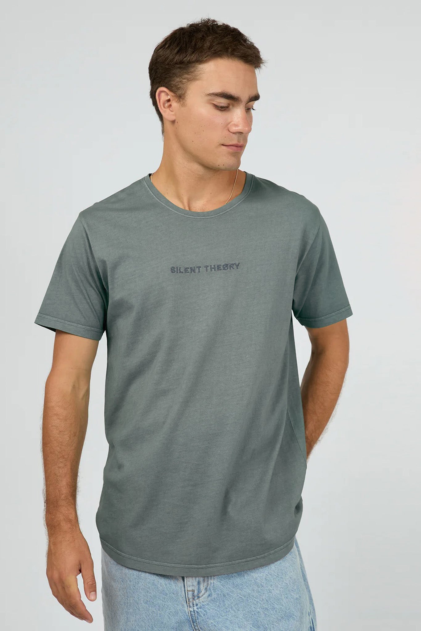 Embro Washed Tail Tee Steel