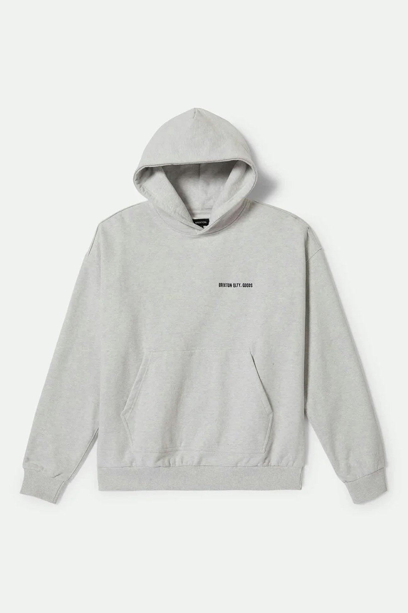 Embroidered Heavy Weight Hood Heather Grey Ash
